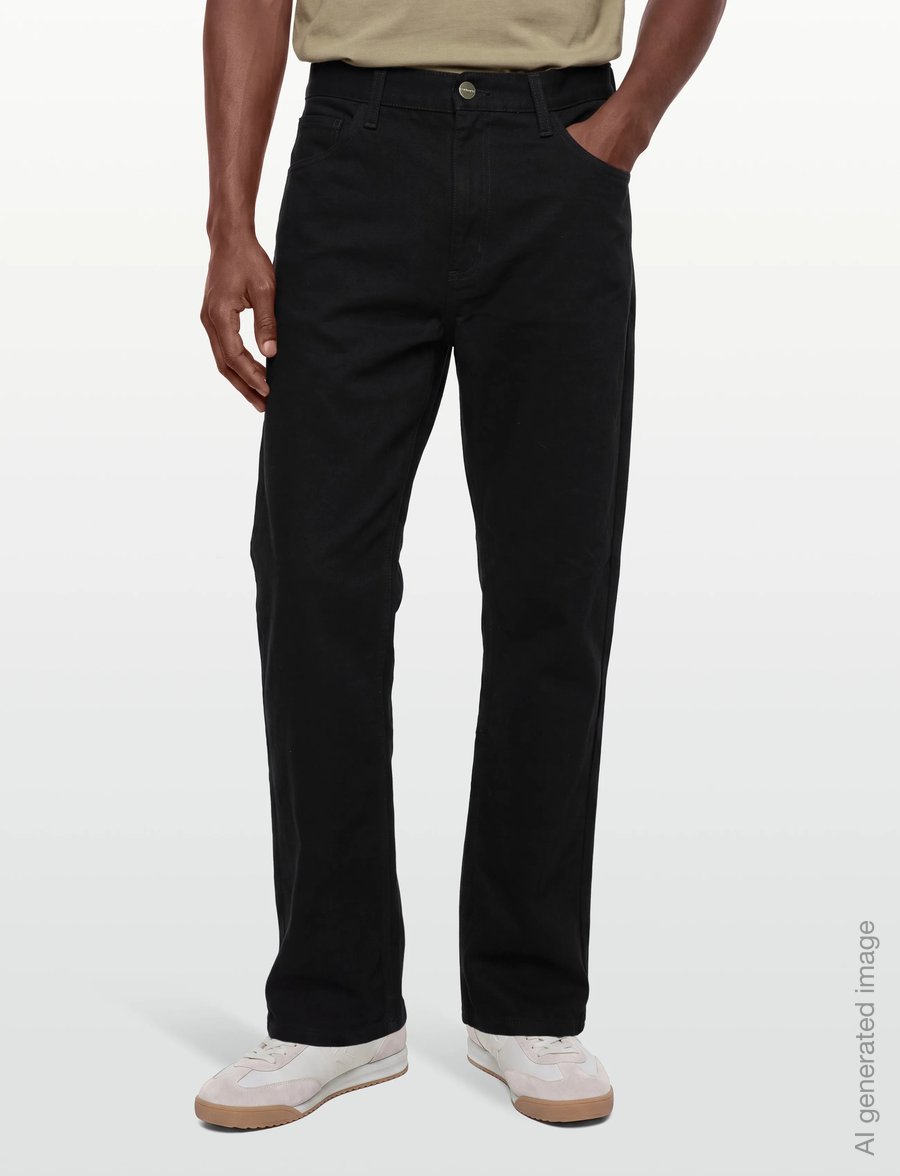 Carhartt WIP - Single Knee Pant Dearborn - casual byxor - black rinsed - 3