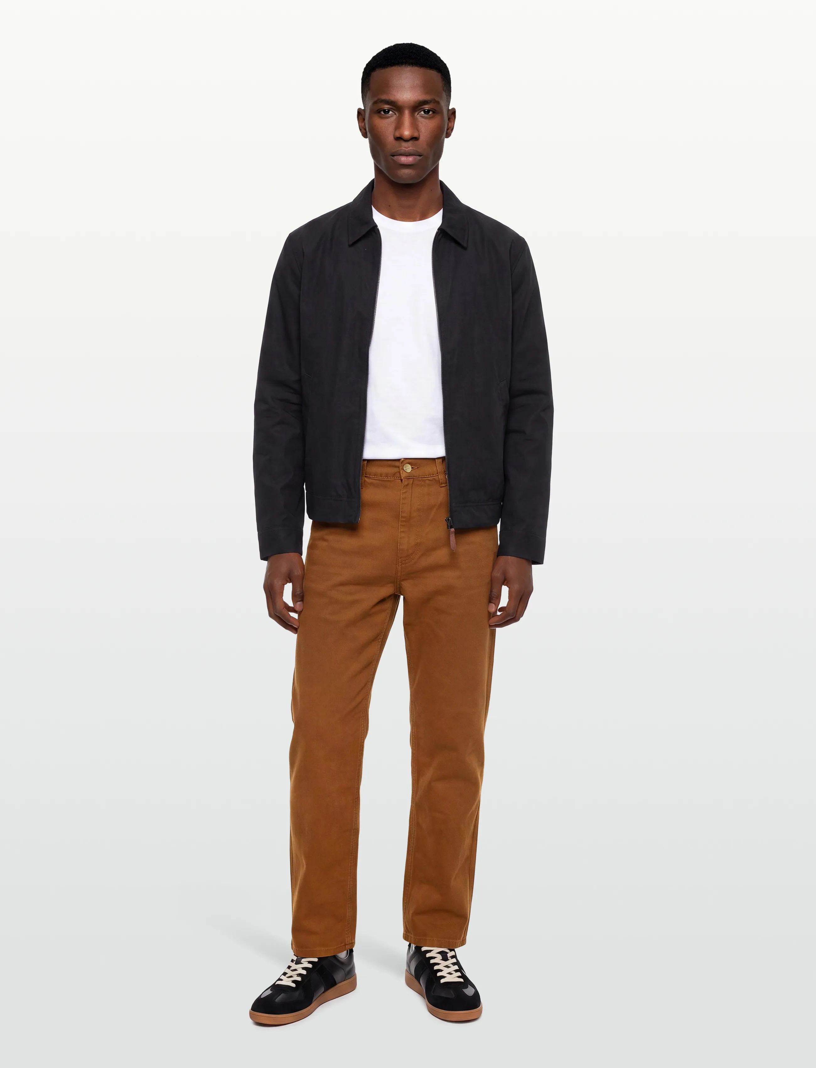 Carhartt WIP - Single Knee Pant Dearborn - casual trousers - deep h brown - 0