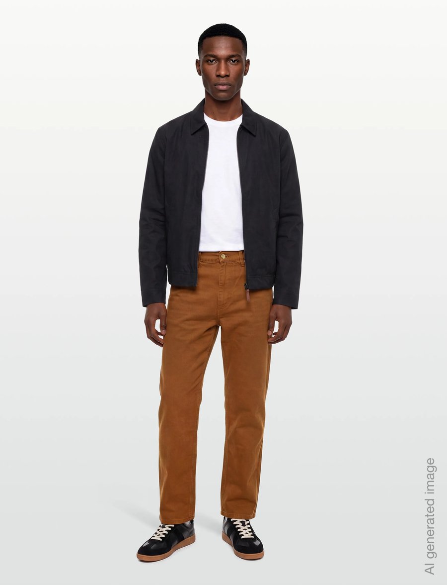 Carhartt WIP - Single Knee Pant Dearborn - freizeithosen - deep h brown - 0