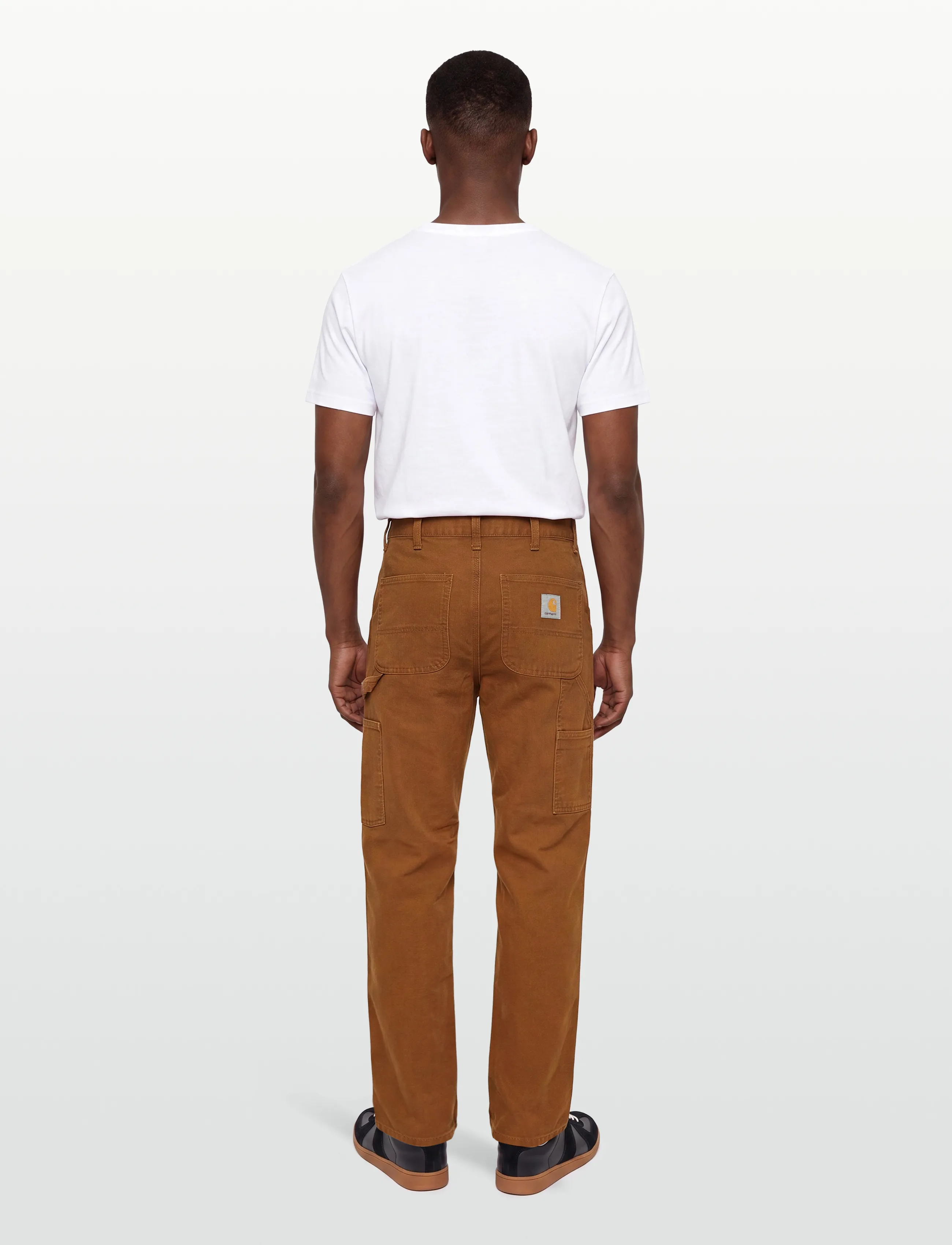 Carhartt WIP - Single Knee Pant Dearborn - casual trousers - deep h brown - 4