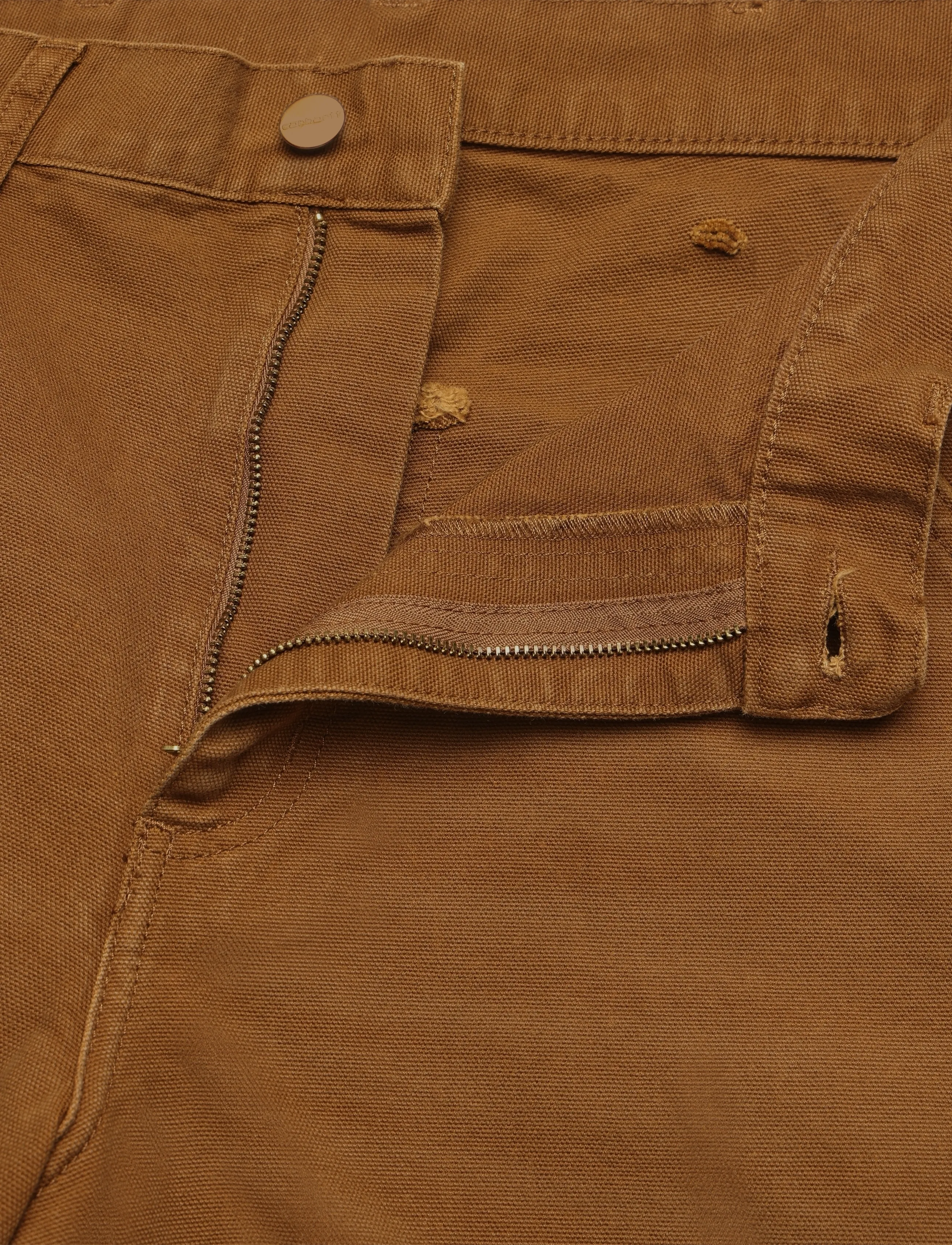 Carhartt WIP - Single Knee Pant Dearborn - casual byxor - deep h brown - 2
