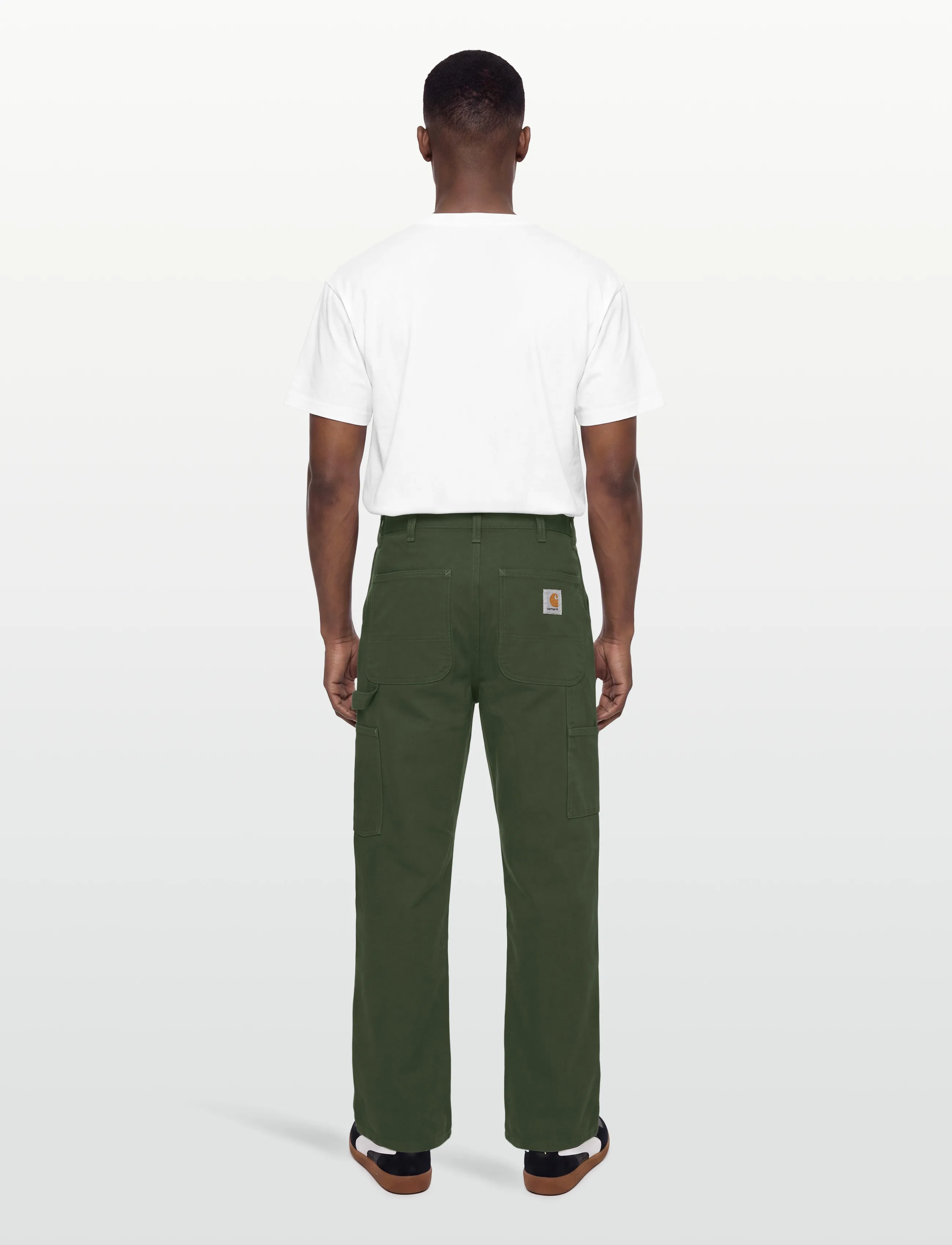 Carhartt WIP - Single Knee Pant Dearborn - casual trousers - tarragon rinsed - 4