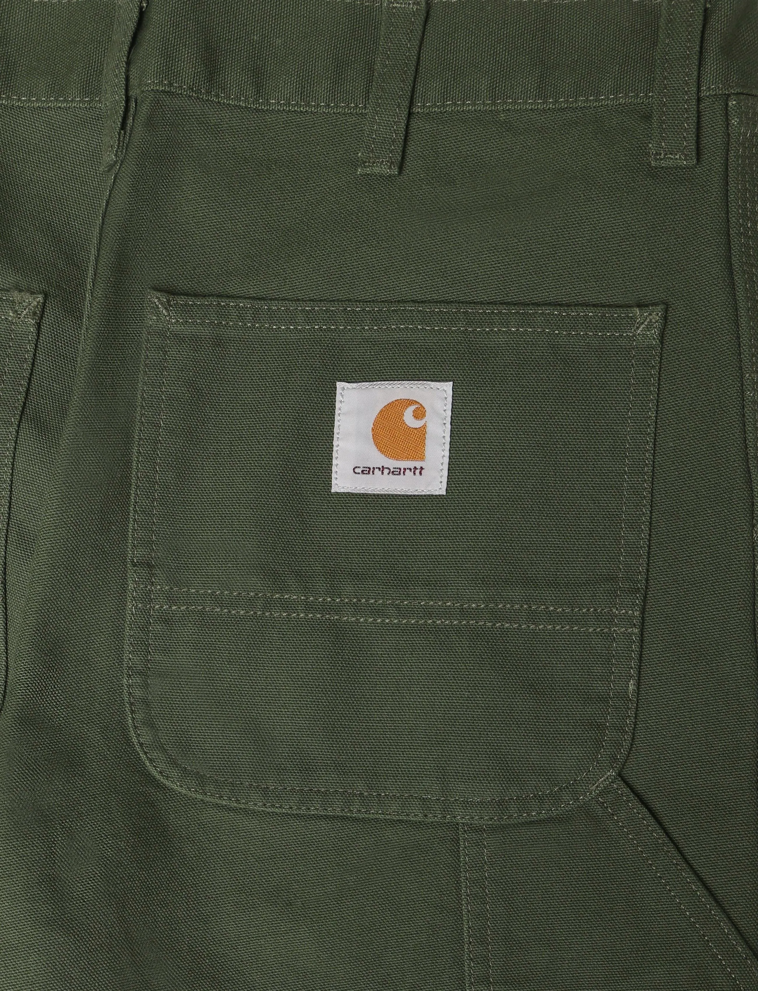 Carhartt WIP - Single Knee Pant Dearborn - casual - tarragon rinsed - 4