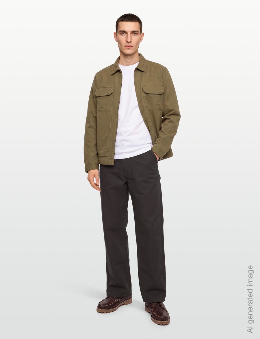 Carhartt WIP - Single Knee Pant Dearborn - freizeithosen - tobacco rigid - 0