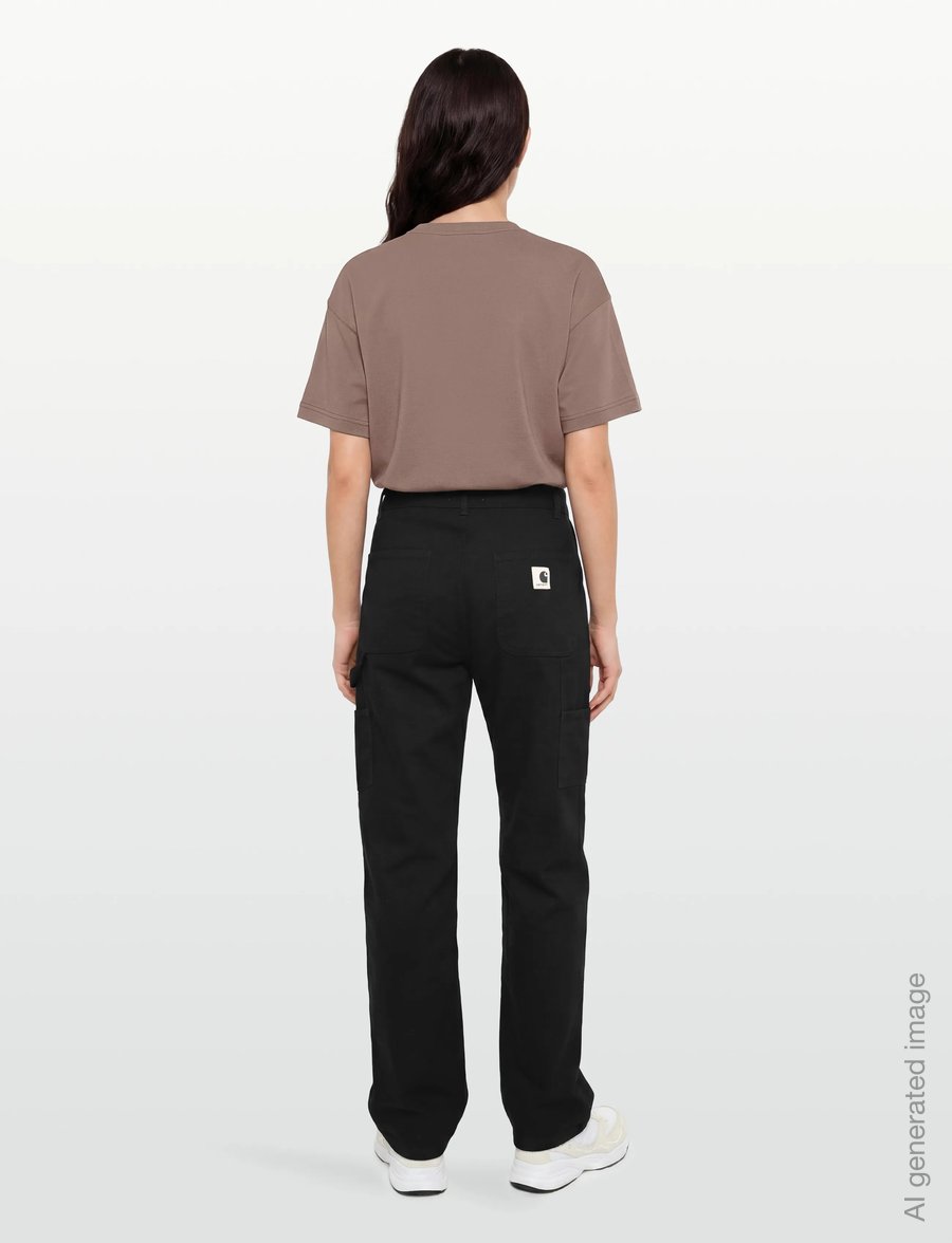 Carhartt WIP - W' Pierce Pant Straight Hudson - straight jeans - black rinsed - 4