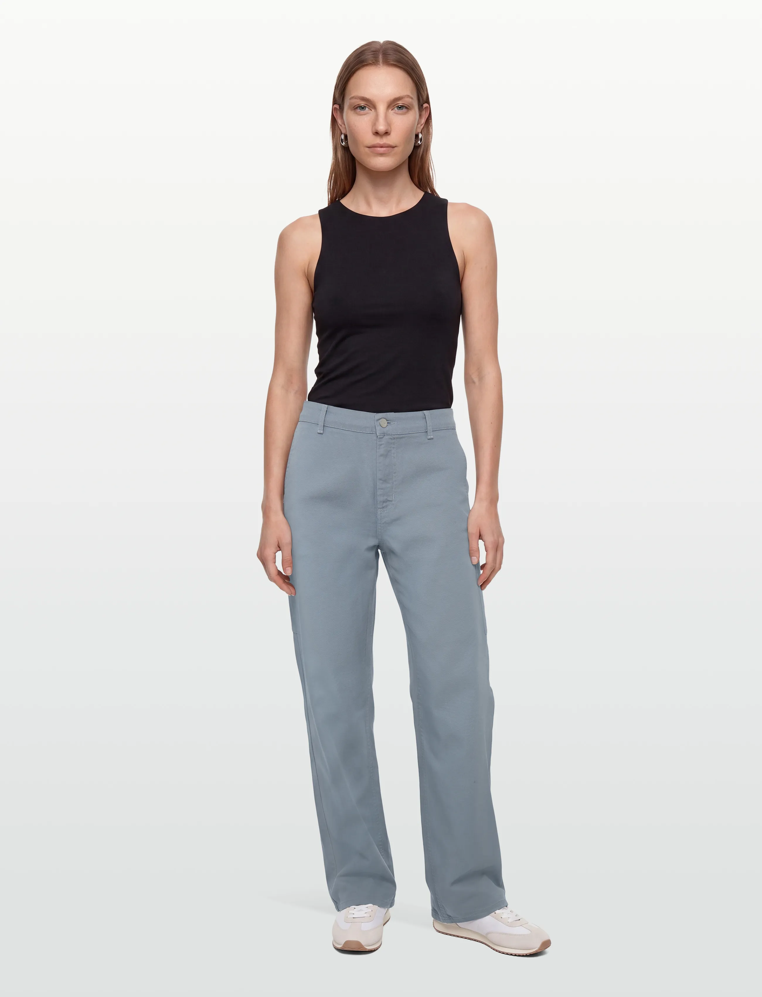 Carhartt WIP - W' Pierce Pant Straight Hudson - bukser & jeans - mirror rinsed - 0
