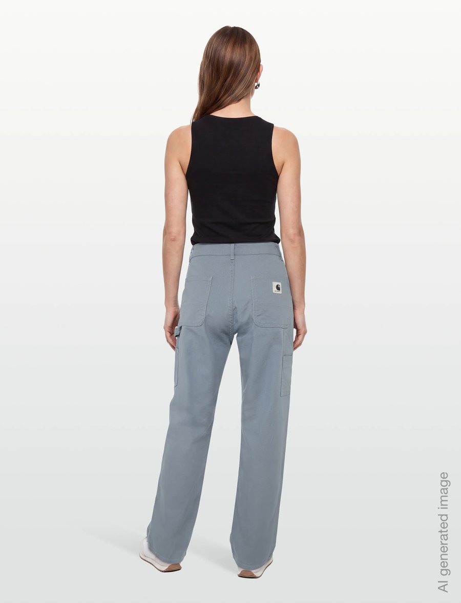 Carhartt WIP - W' Pierce Pant Straight Hudson - raka jeans - mirror rinsed - 4