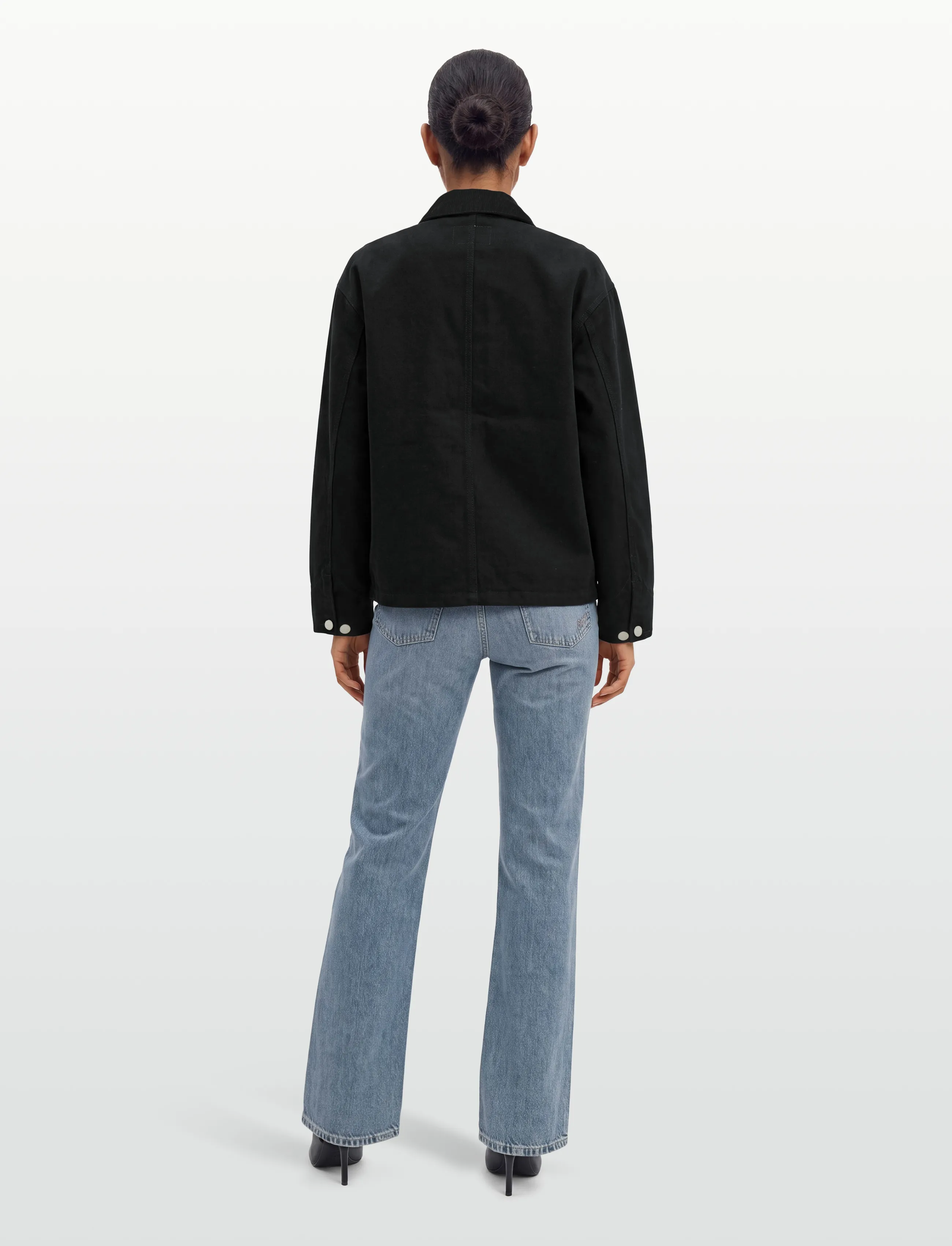 Carhartt WIP - W' OG Michigan Coat Dearborn (Summer) - Üleriided - black / black rinsed - 4