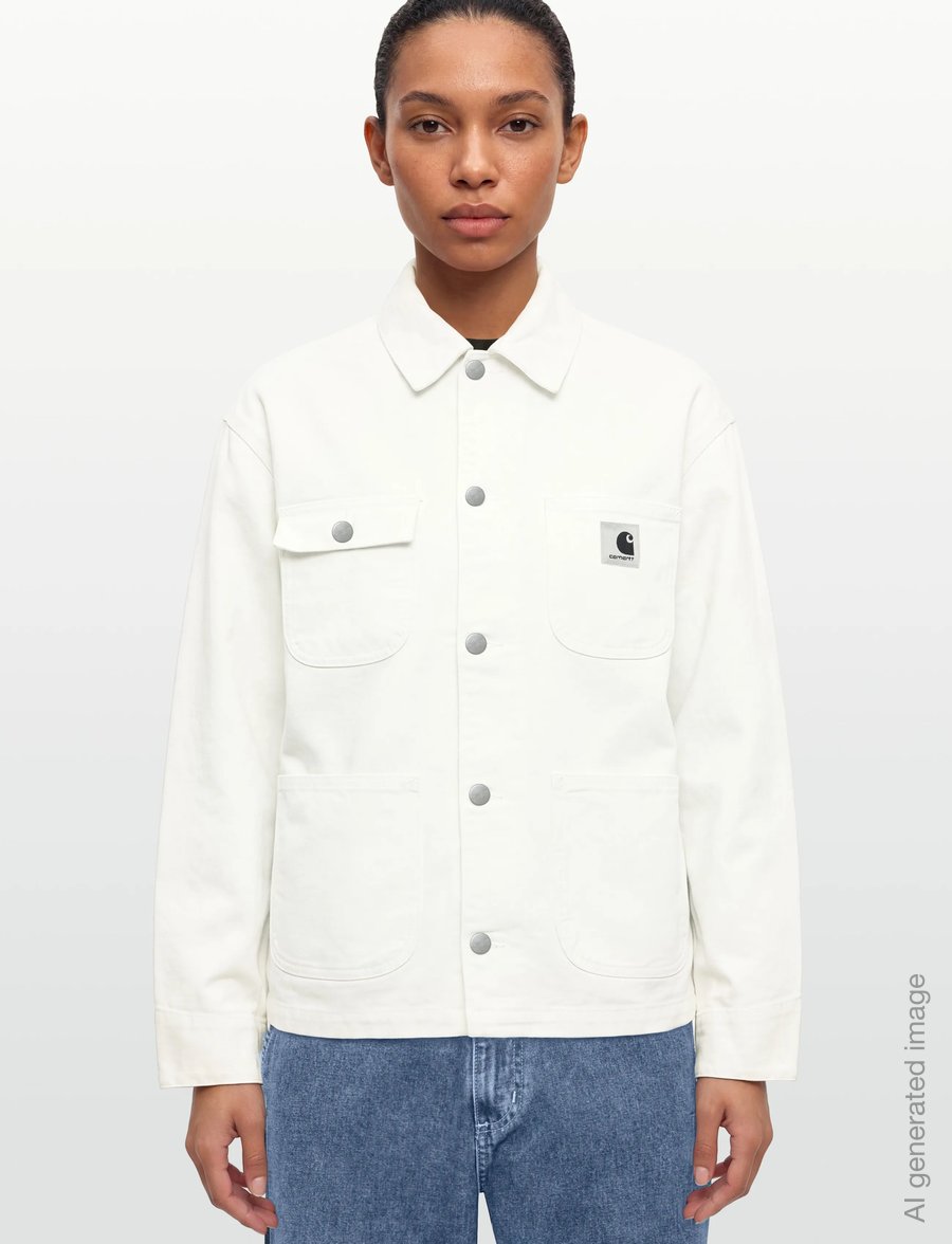 Carhartt WIP - W' OG Michigan Coat Dearborn (Summer) - jeansjacken - wax / wax rinsed - 3