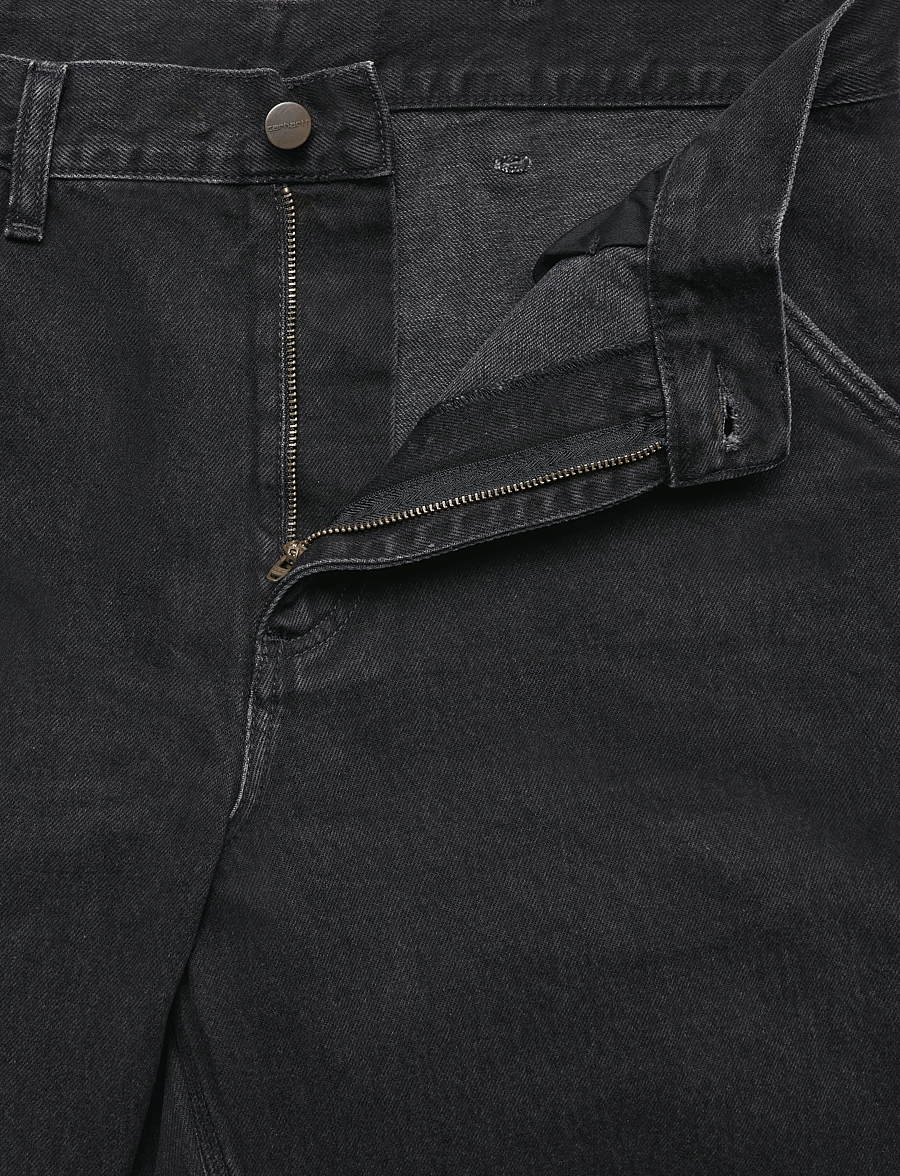 Carhartt WIP - Single Knee Pant Smith - regular jeans - black stone washed - 3