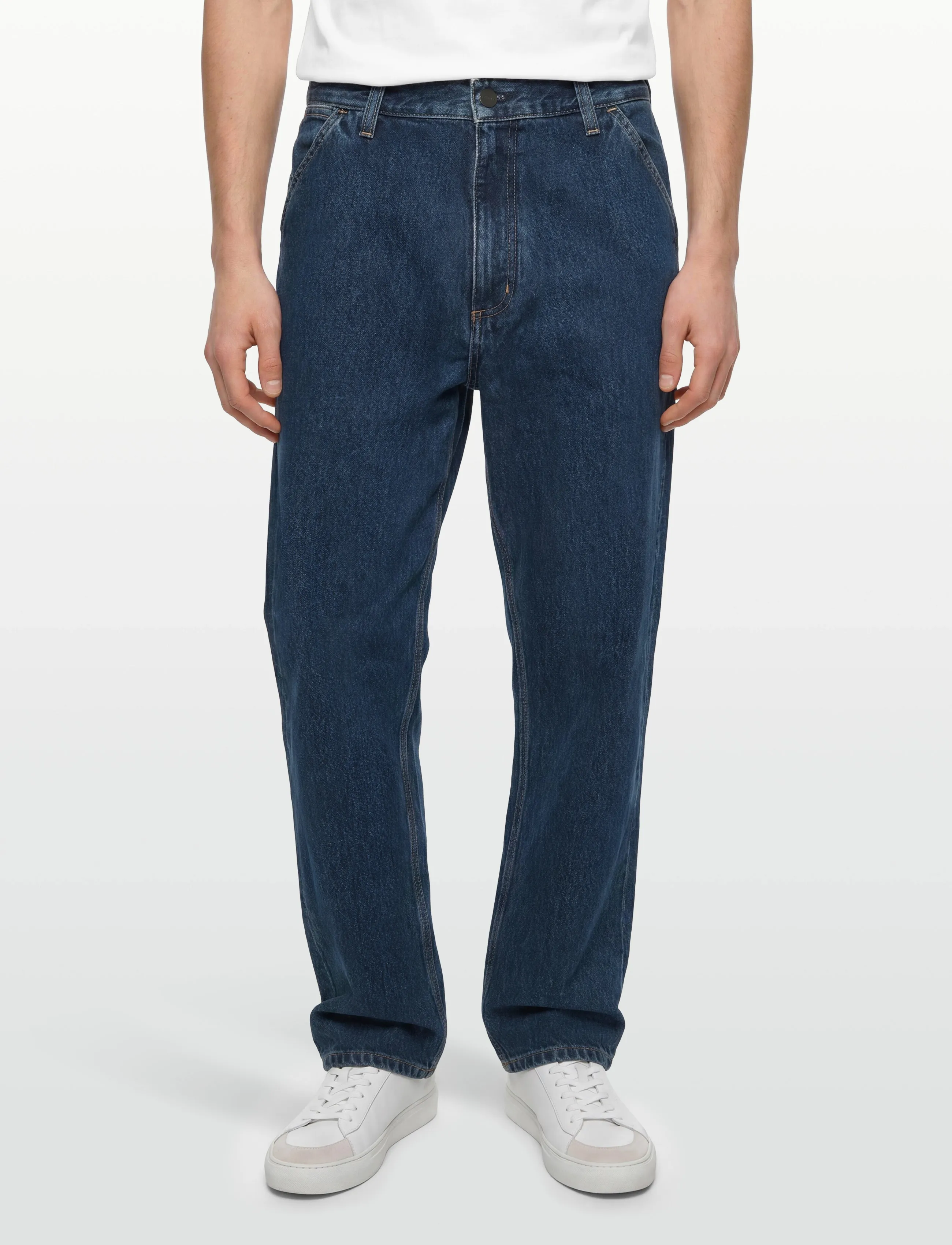 Carhartt WIP - Single Knee Pant Smith - trousers & jeans - blue stone washed - 3