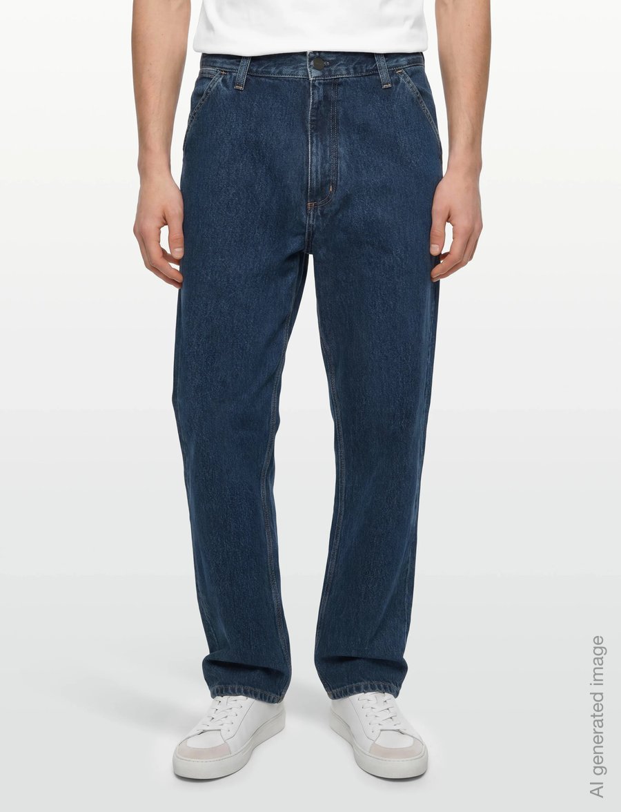 Carhartt WIP - Single Knee Pant Smith - regular jeans - blue stone washed - 3