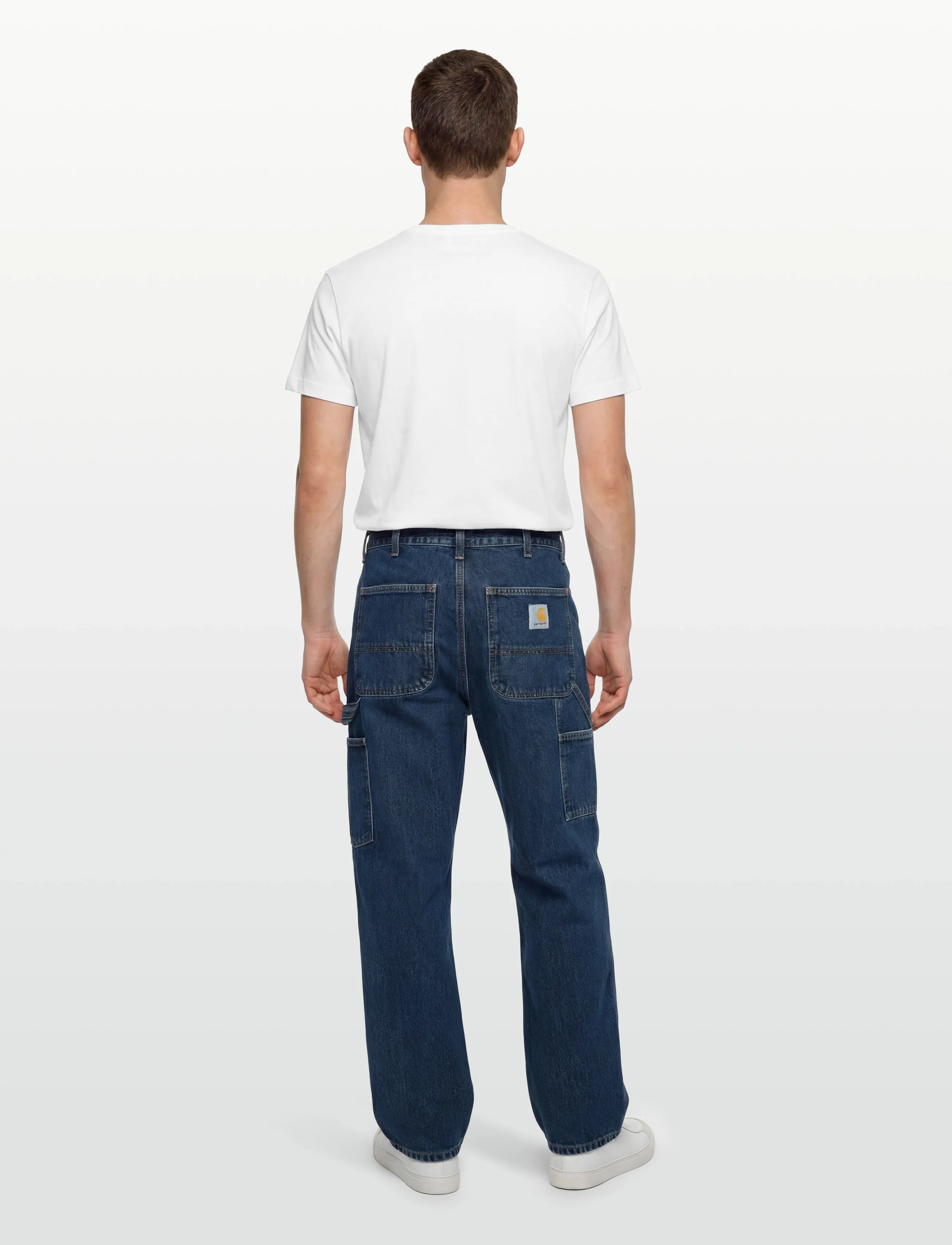 Carhartt WIP - Single Knee Pant Smith - trousers & jeans - blue stone washed - 4