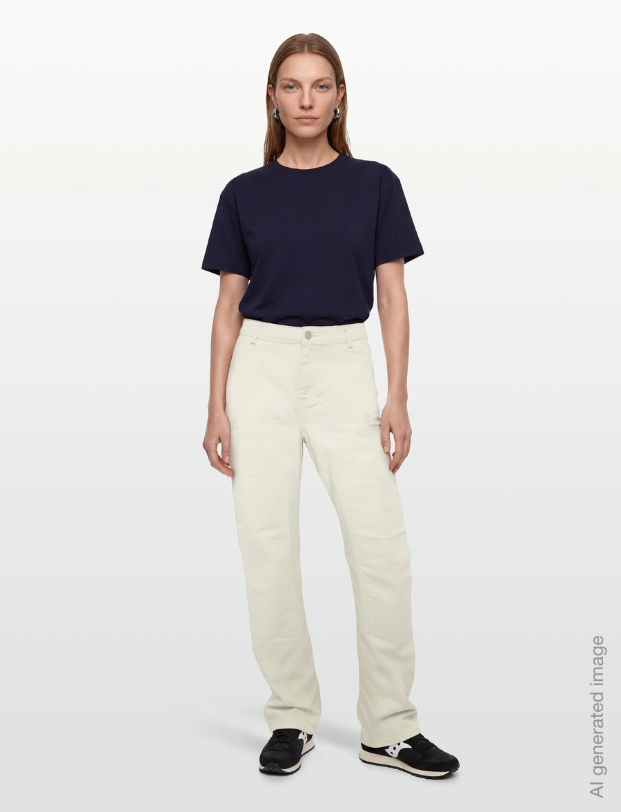 Carhartt WIP - W' Pierce Double Knee Pant Hudson - raka jeans - salt rinsed - 0