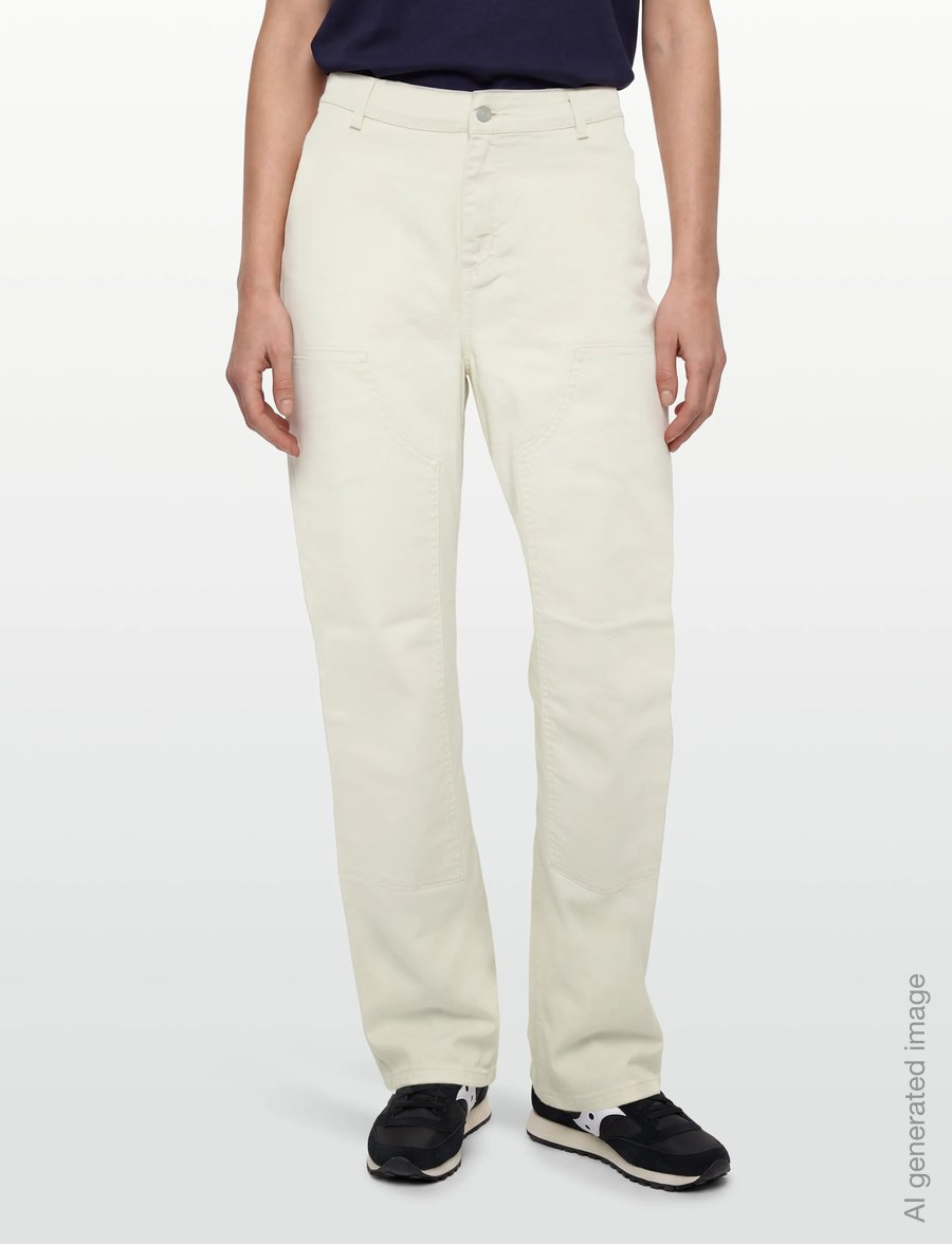 Carhartt WIP - W' Pierce Double Knee Pant Hudson - raka jeans - salt rinsed - 3