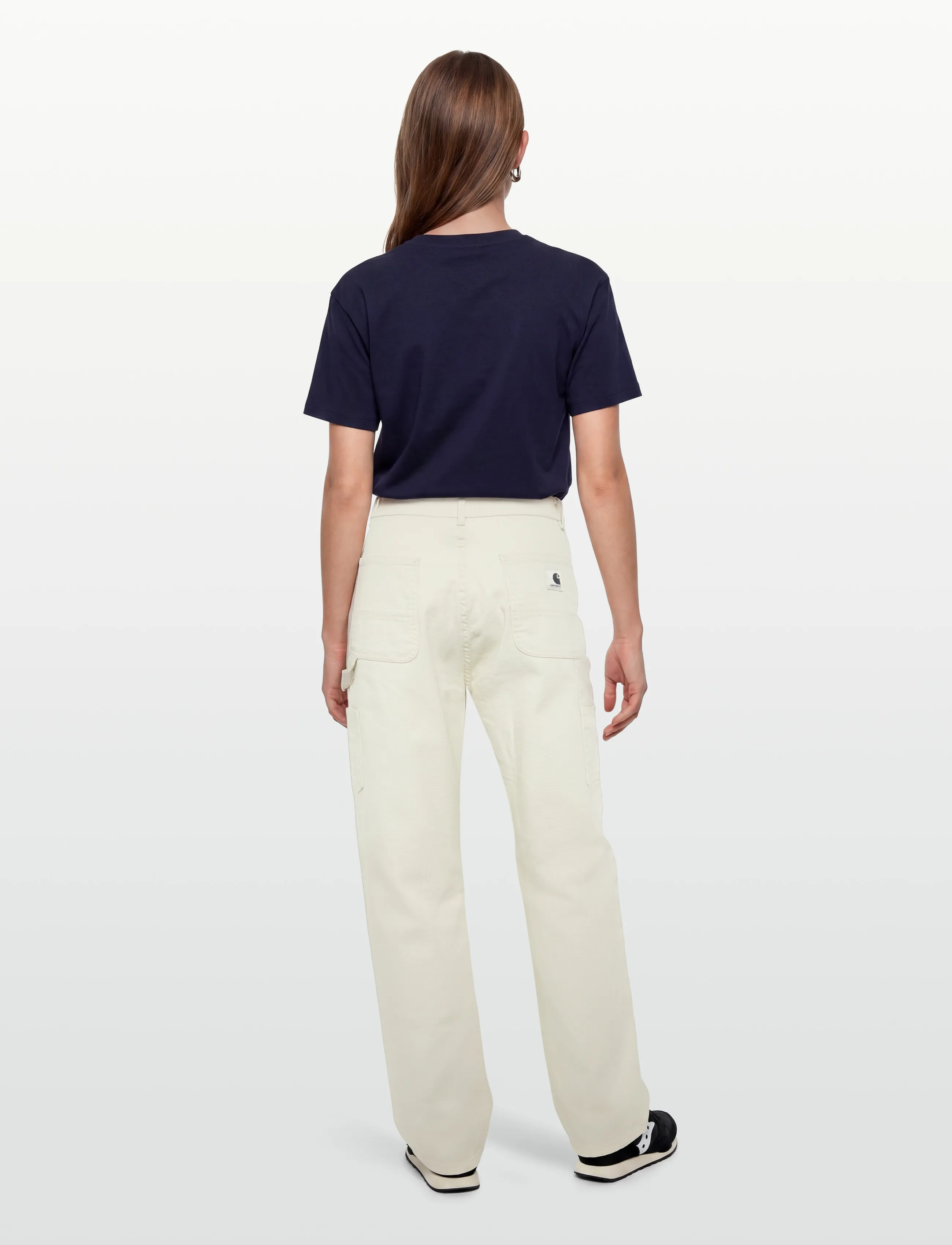 Carhartt WIP - W' Pierce Double Knee Pant Hudson - bukser & jeans - salt rinsed - 4