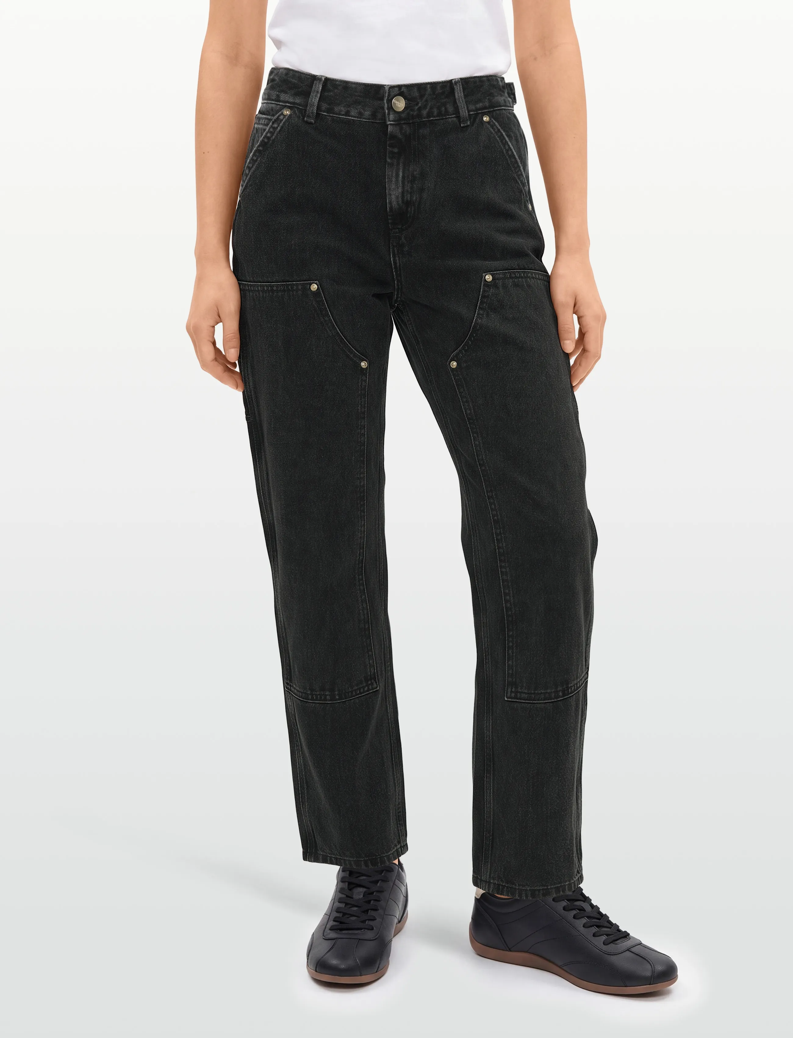 Carhartt WIP - W' Nash DK Pant - straight jeans - black stone washed - 5