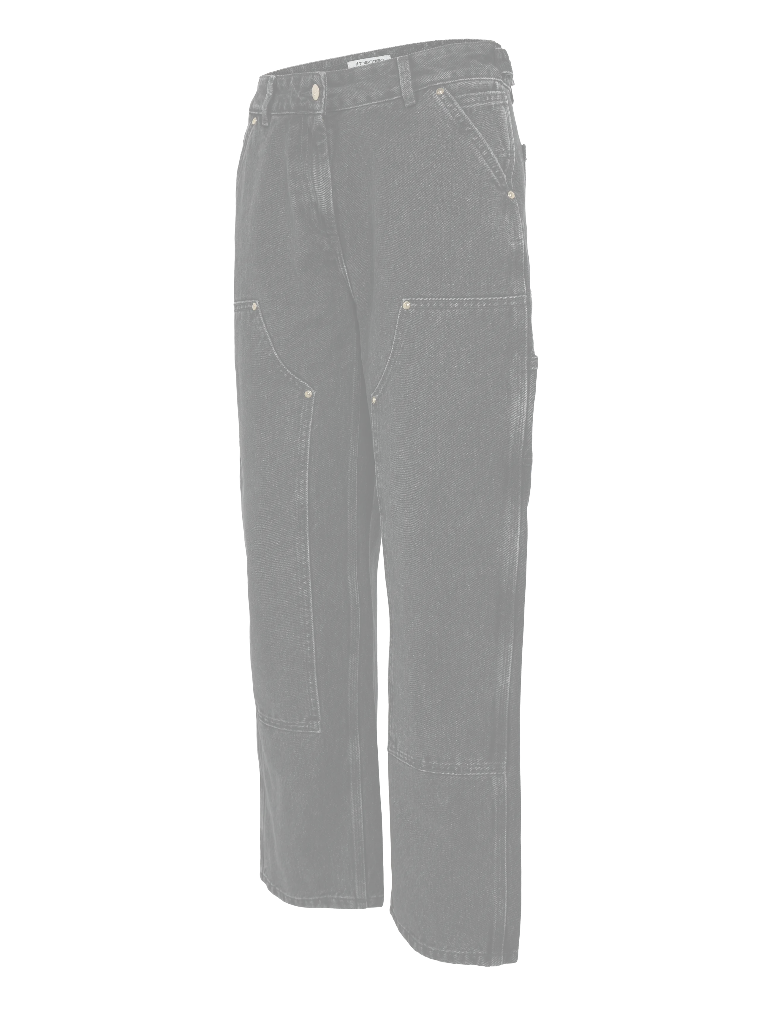 Carhartt WIP - W' Nash DK Pant - straight jeans - black stone washed - 3