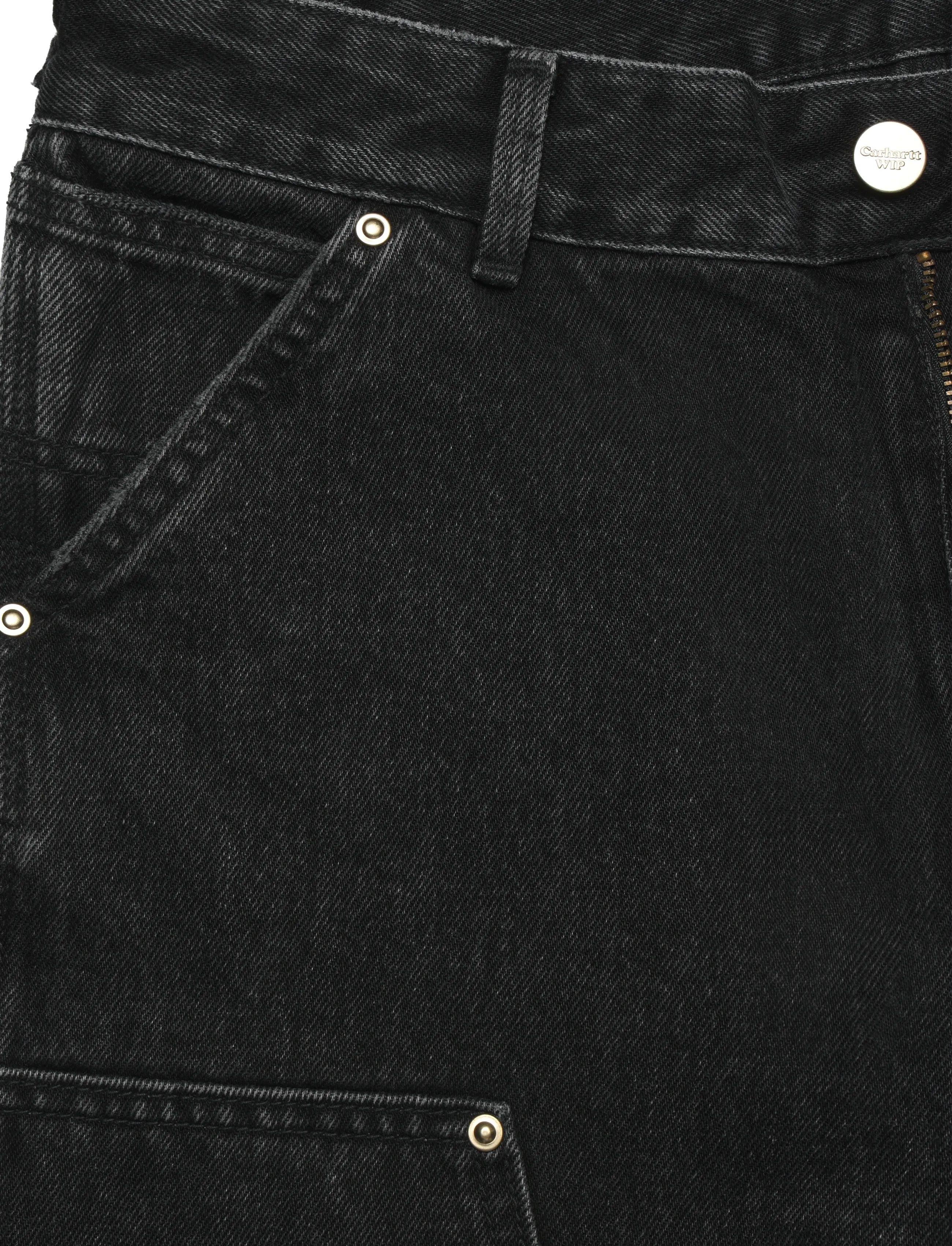 Carhartt WIP - W' Nash DK Pant - straight jeans - black stone washed - 4