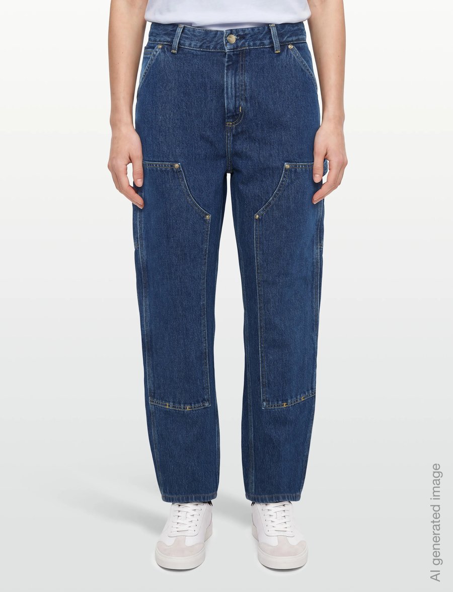 Carhartt WIP - W' Nash DK Pant - straight jeans - blue stone washed - 5
