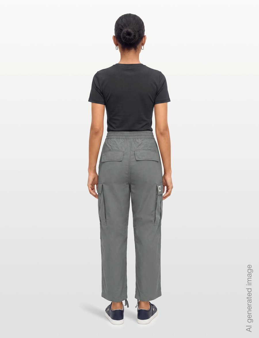 Carhartt WIP - W' Jet Cargo Pant - cargo pants - smoke green rinsed - 4