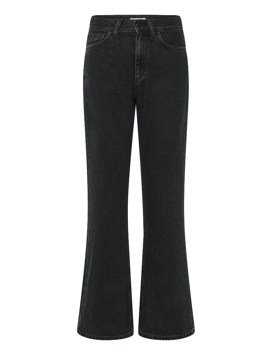 Carhartt WIP - W' Varney Pant - bootcut jeans - black stone washed - 1