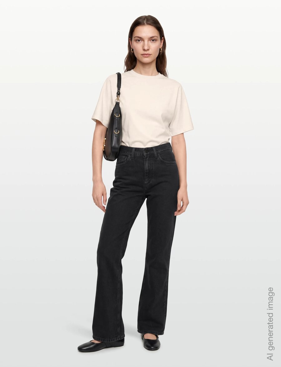 Carhartt WIP - W' Varney Pant - bootcut jeans - black stone washed - 0