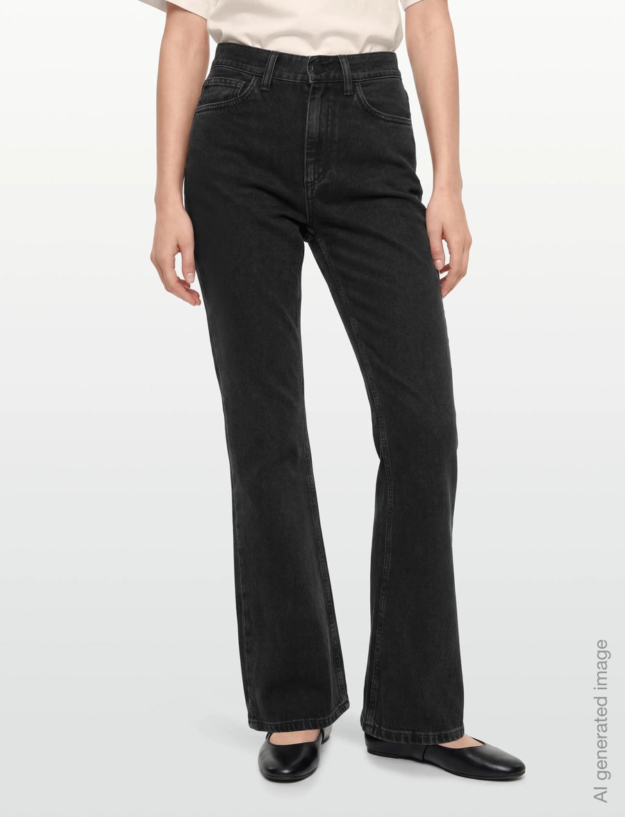 Carhartt WIP - W' Varney Pant - bootcut jeans - black stone washed - 3