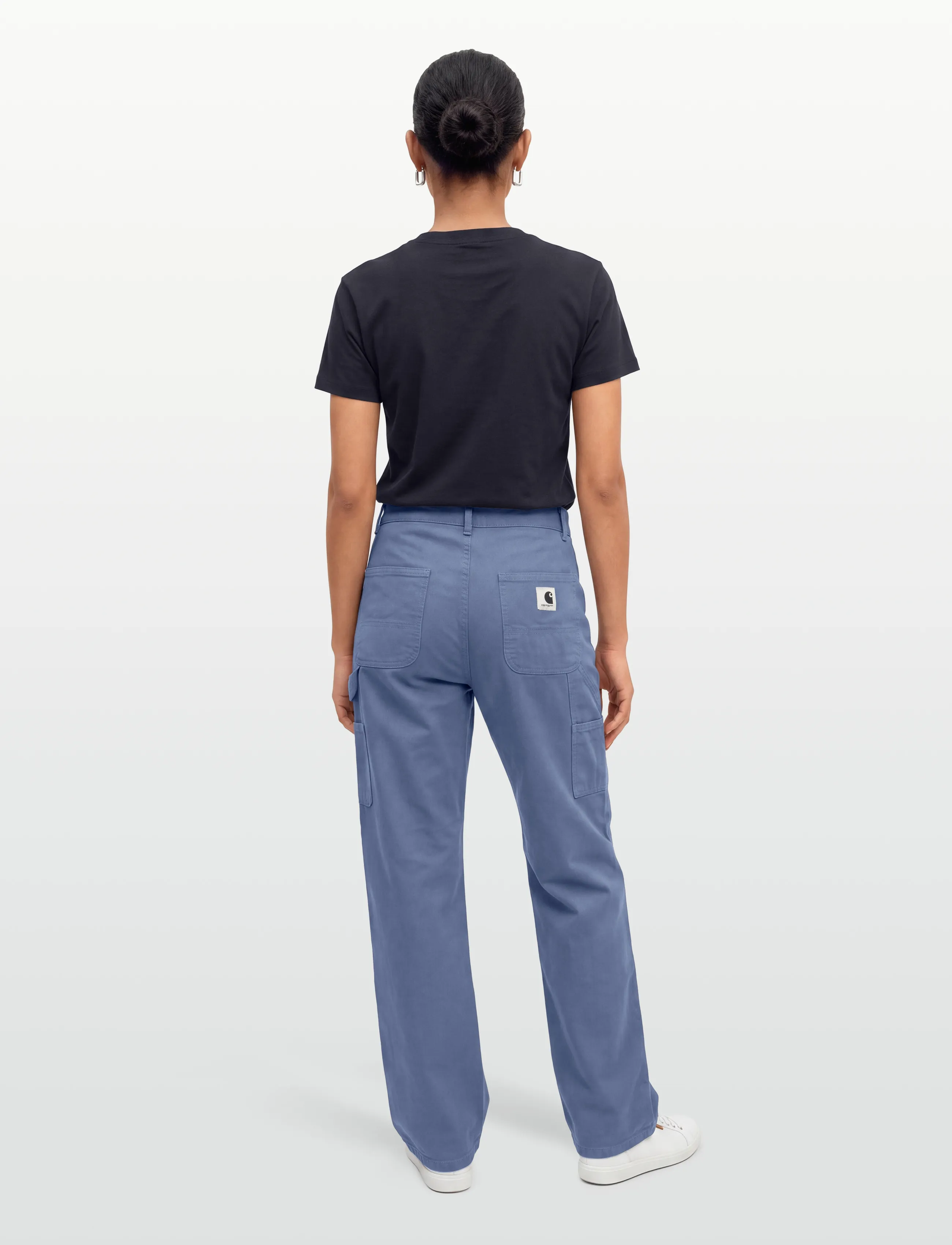 Carhartt WIP - W' Pierce Pant Straight Hubbard - bukser med lige ben - bay blue aged canvas - 4