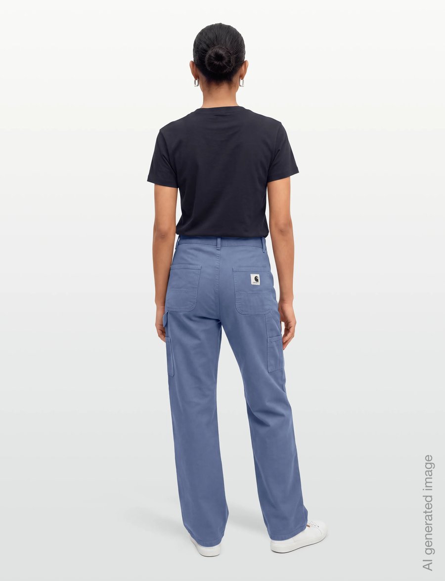 Carhartt WIP - W' Pierce Pant Straight Hubbard - cargo pants - bay blue aged canvas - 4