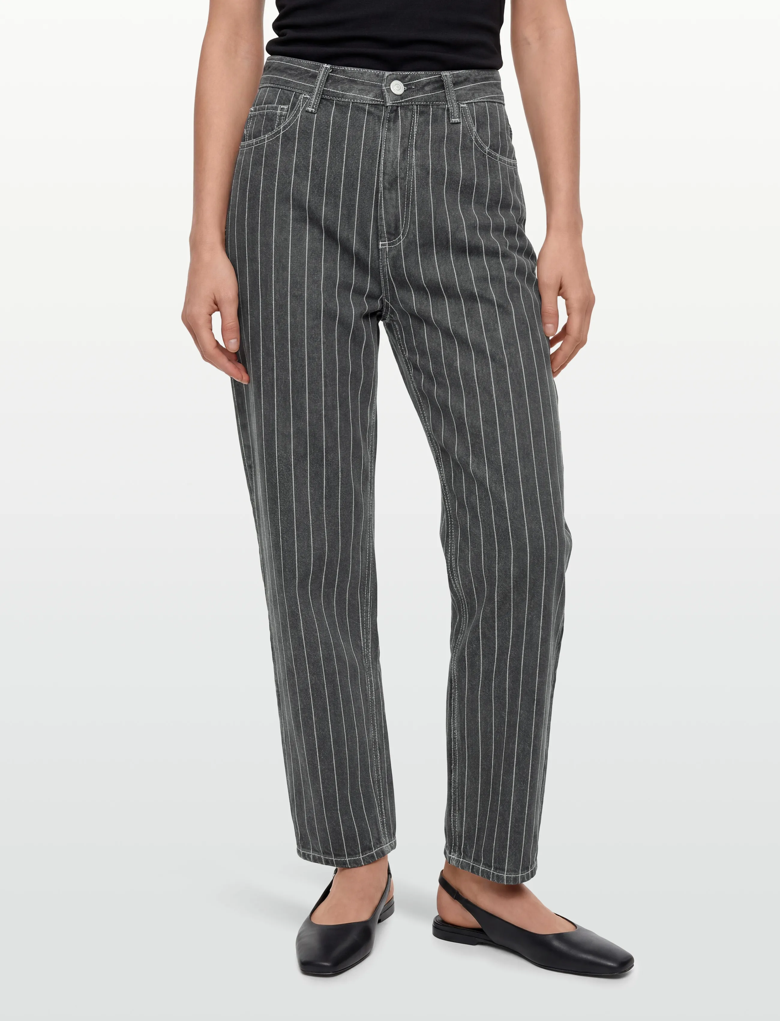 Carhartt WIP - W' Orlean Pant - raka jeans - black / white - 3