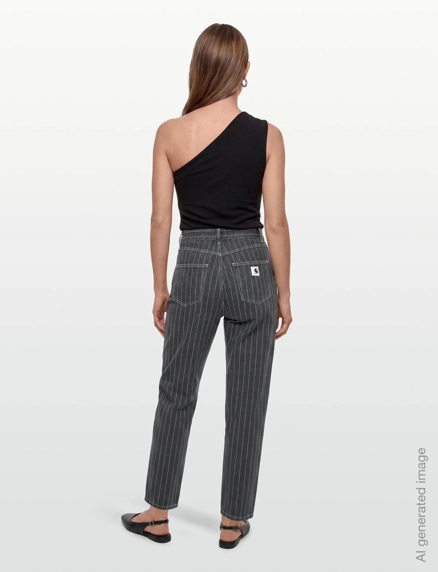 Carhartt WIP - W' Orlean Pant - gerade jeans - black / white - 4