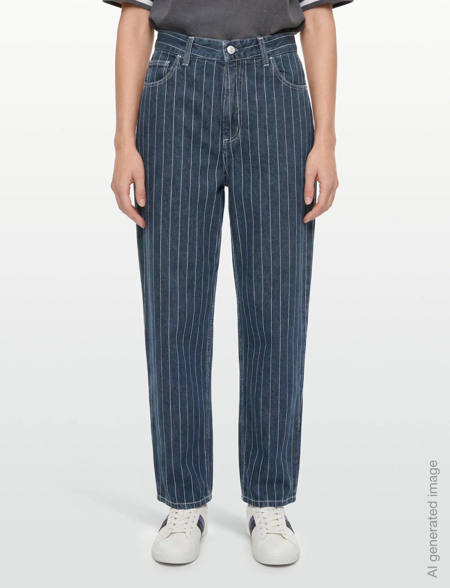 Carhartt WIP - W' Orlean Pant - raka jeans - blue / white - 3