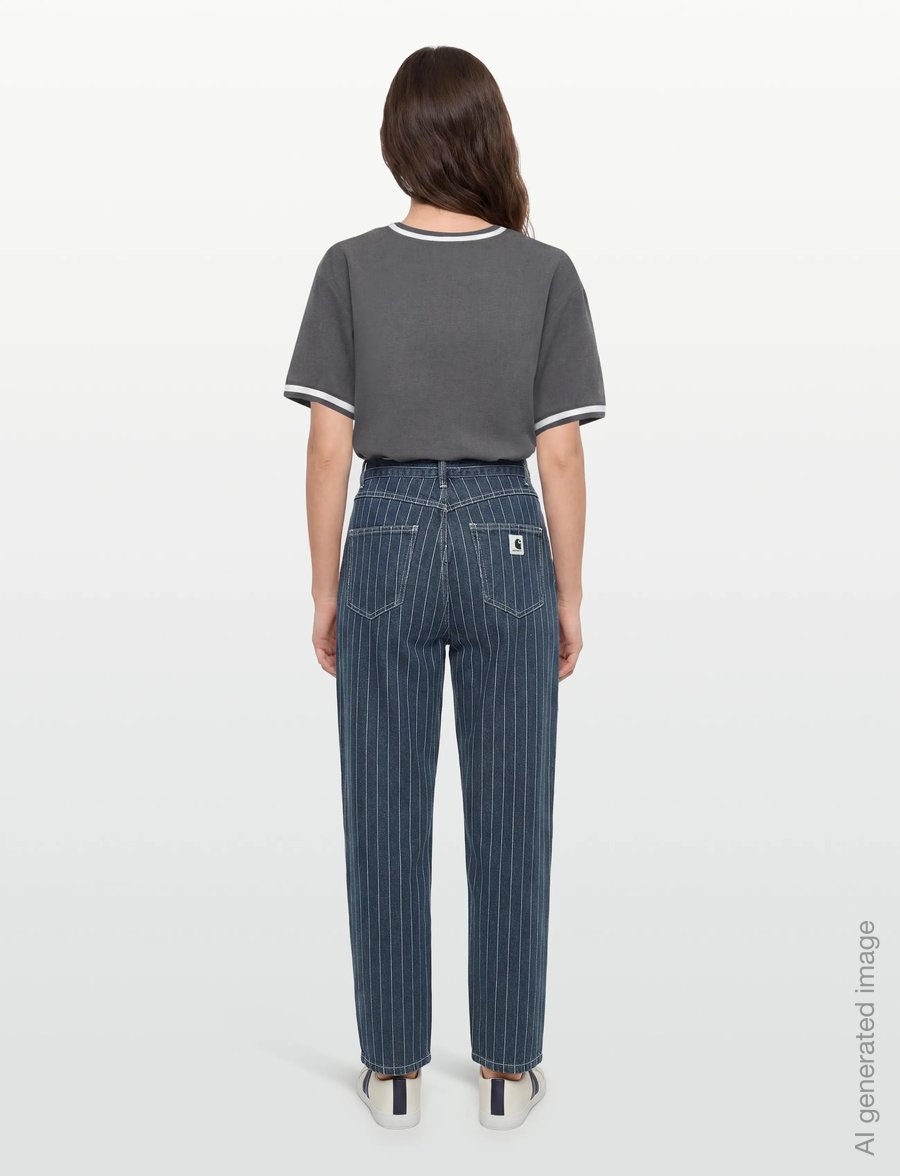 Carhartt WIP - W' Orlean Pant - raka jeans - blue / white - 4