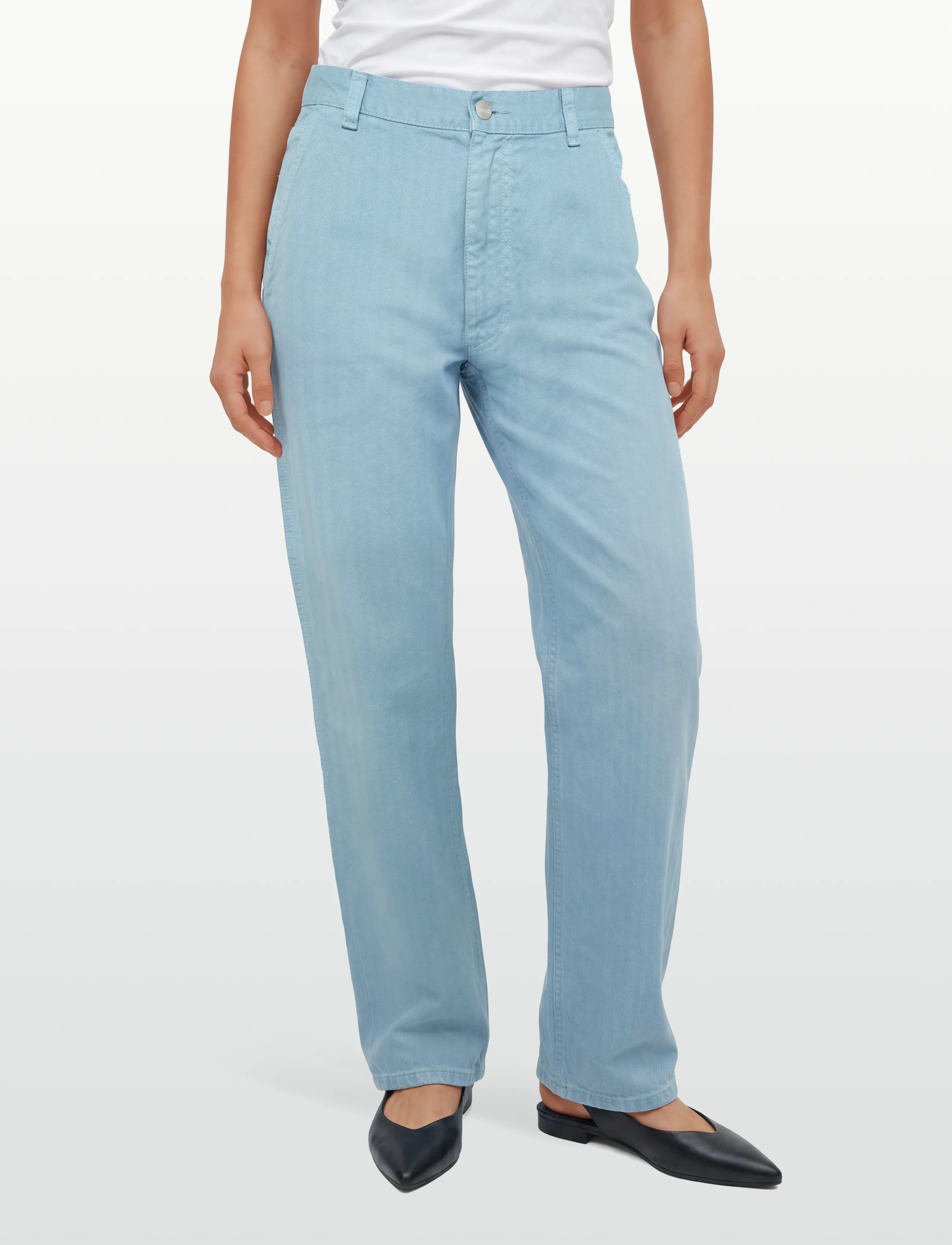 Carhartt WIP - W' Norris Single Knee Pant - proste dżinsy - misty sky - 3