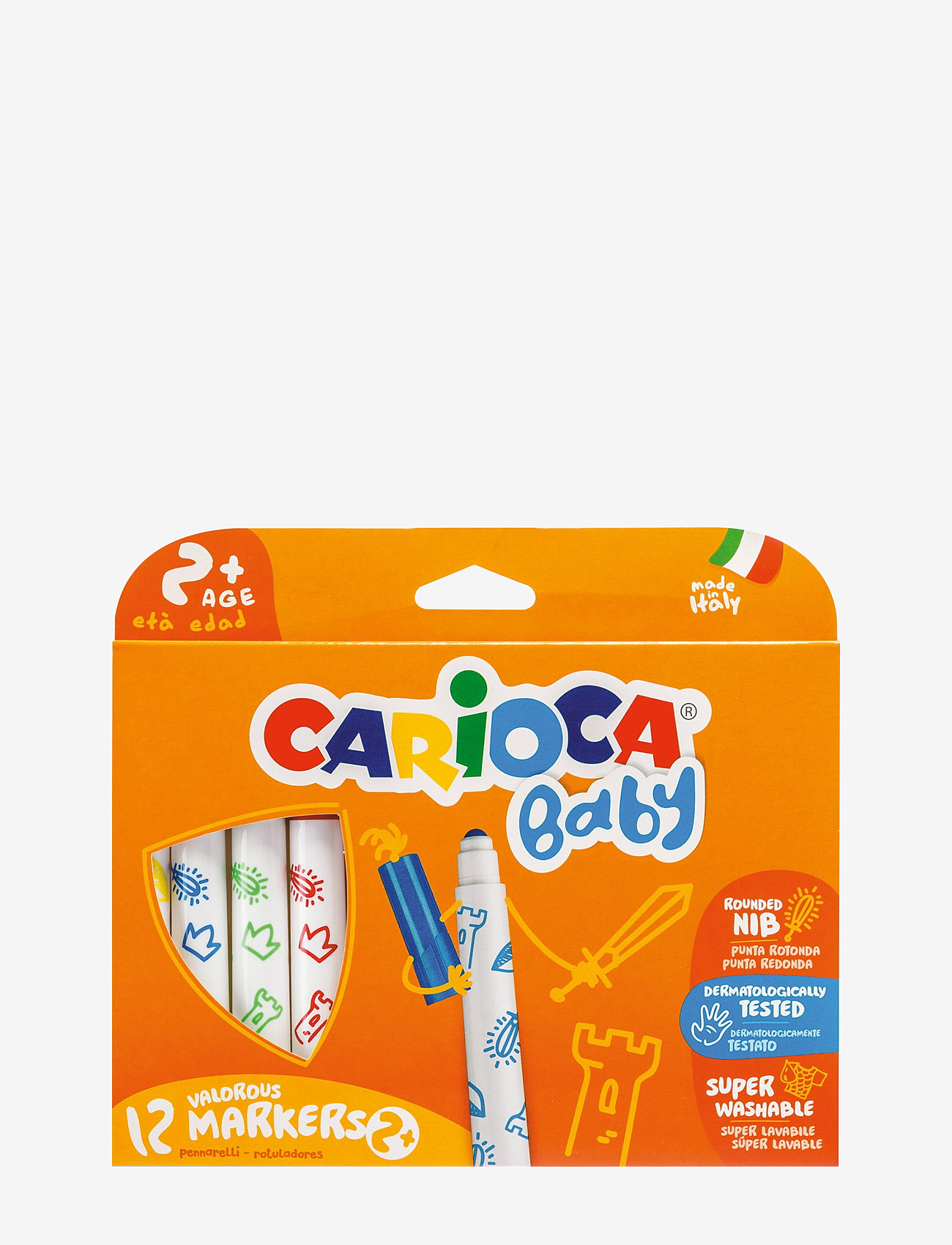 Carioca - CARIOCA BABY JUMBOFIBERPENNOR - farveblyanter - orange - 0