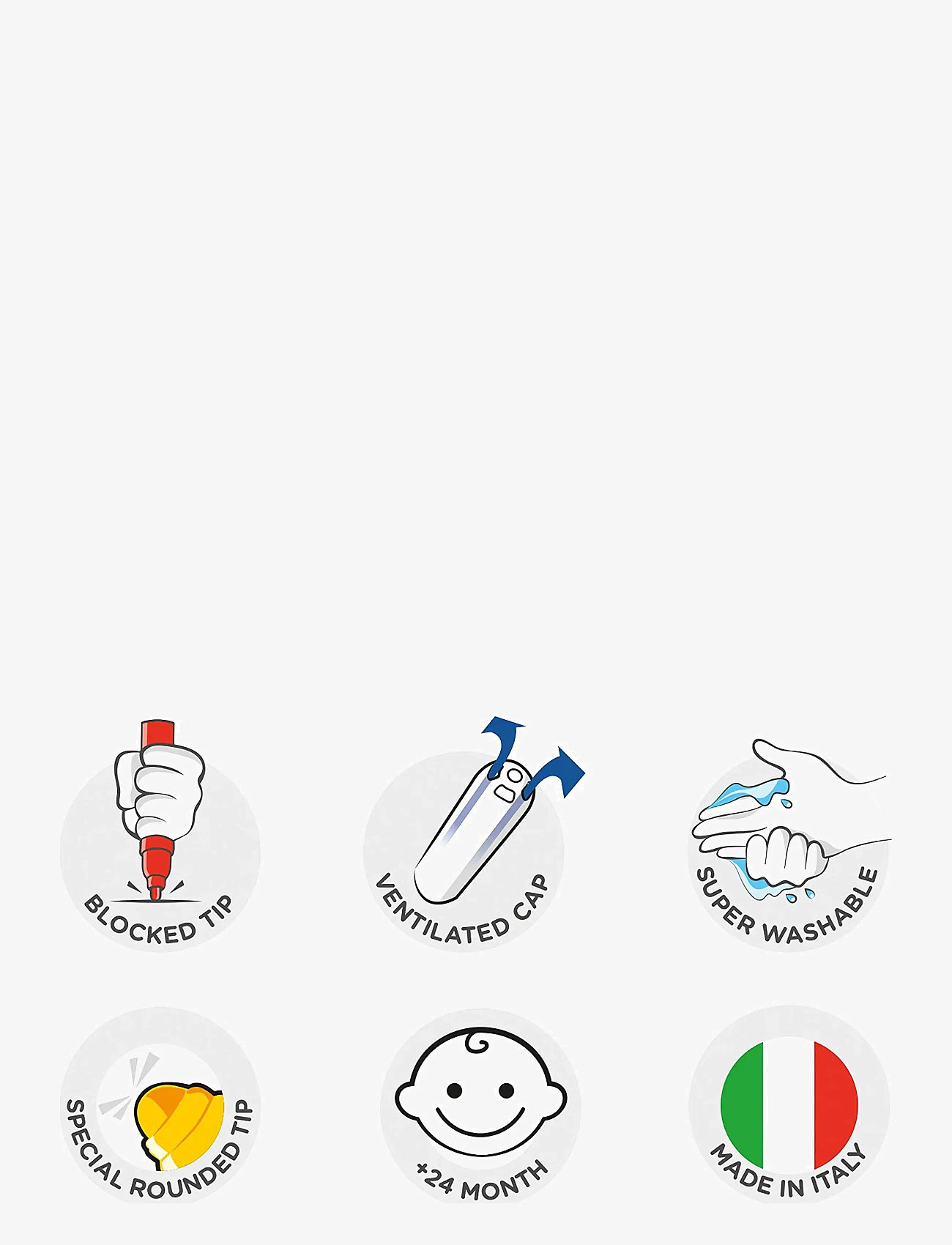 Carioca - CARIOCA BABY JUMBOFIBERPENNOR - farveblyanter - orange - 1