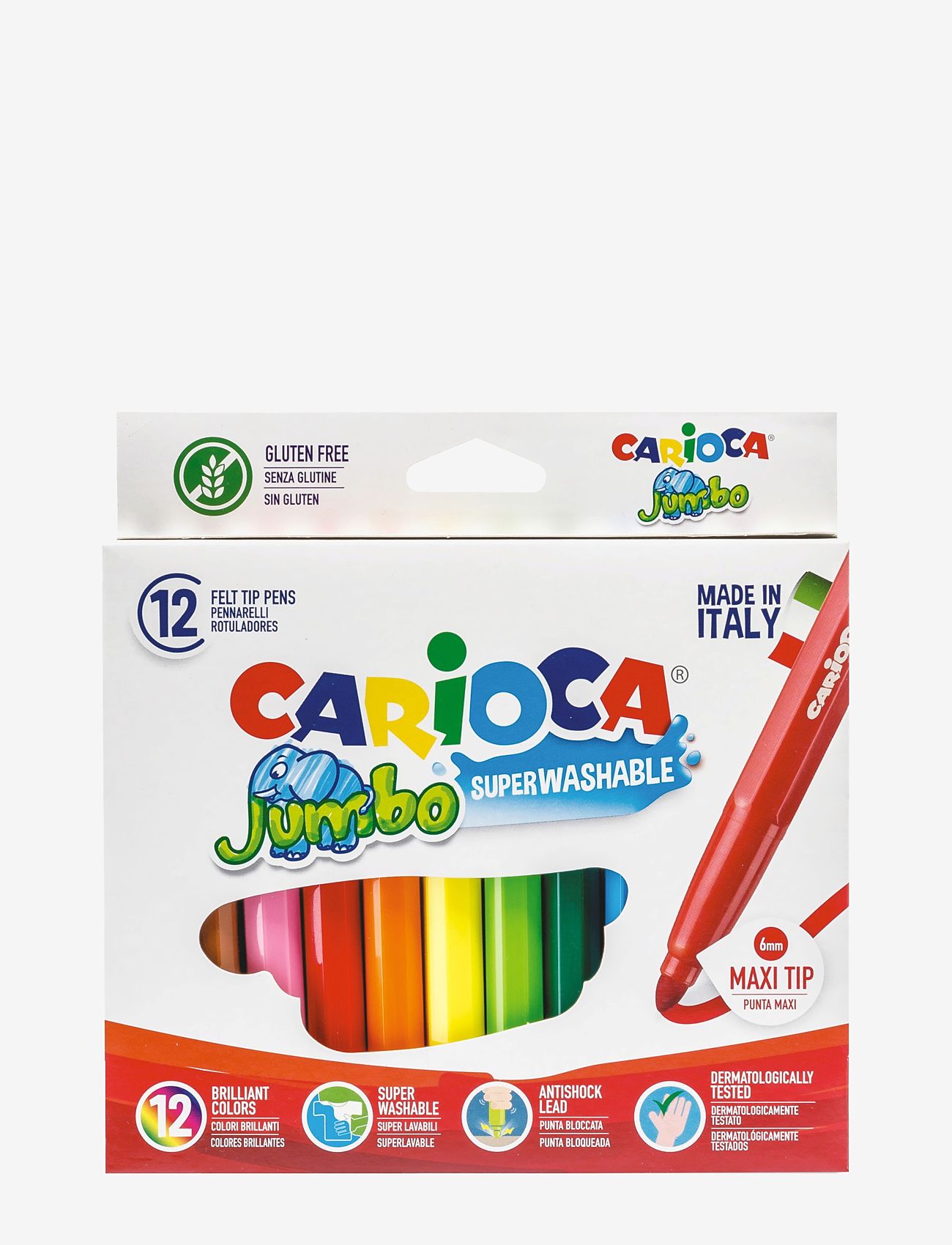 Carioca CARIOCA JUMBOFIBERPENNOR - Leksaker - WHITE / multi