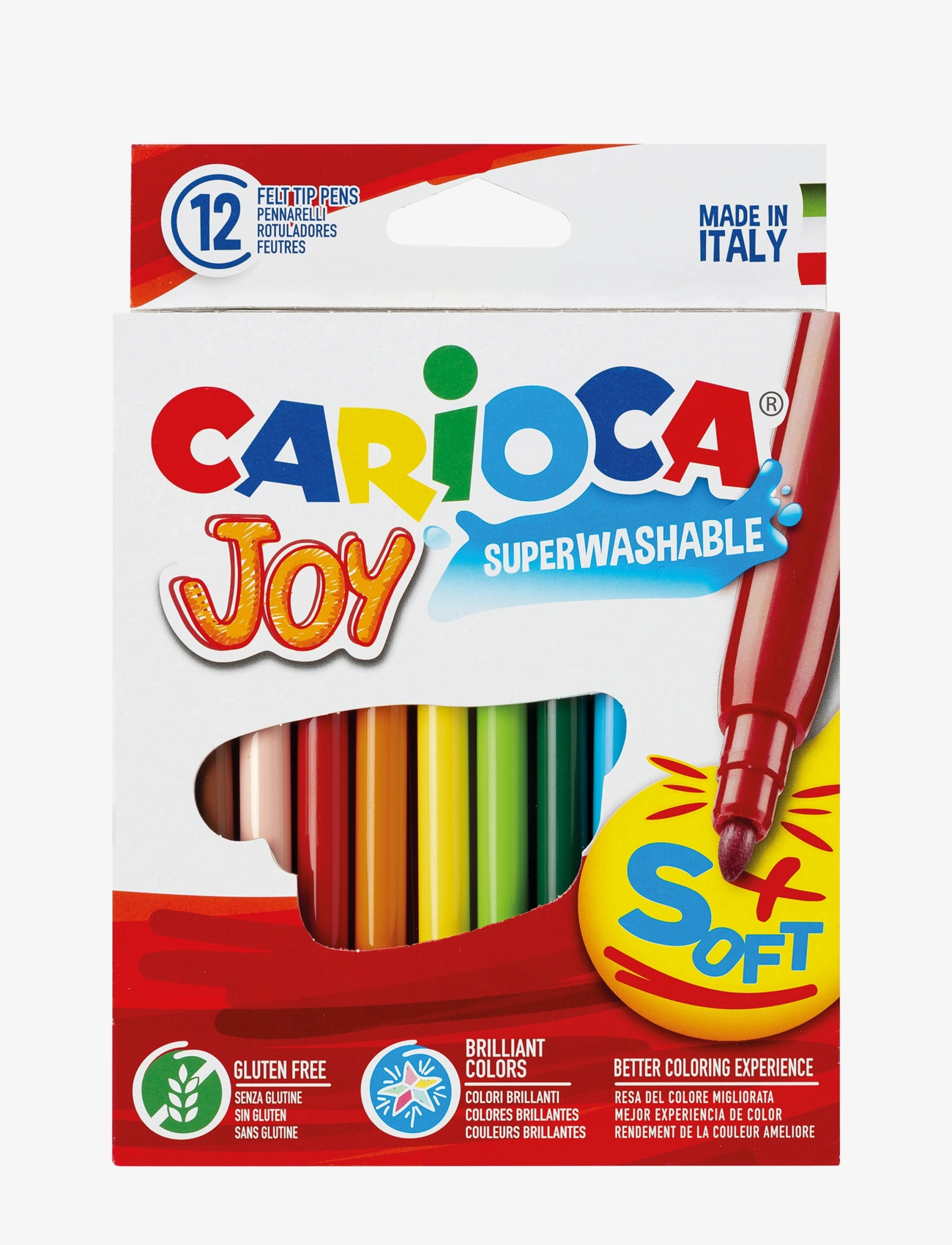 Carioca CARIOCA FIBERPENNOR 12 ST - 4 for 3 - WHITE / multi