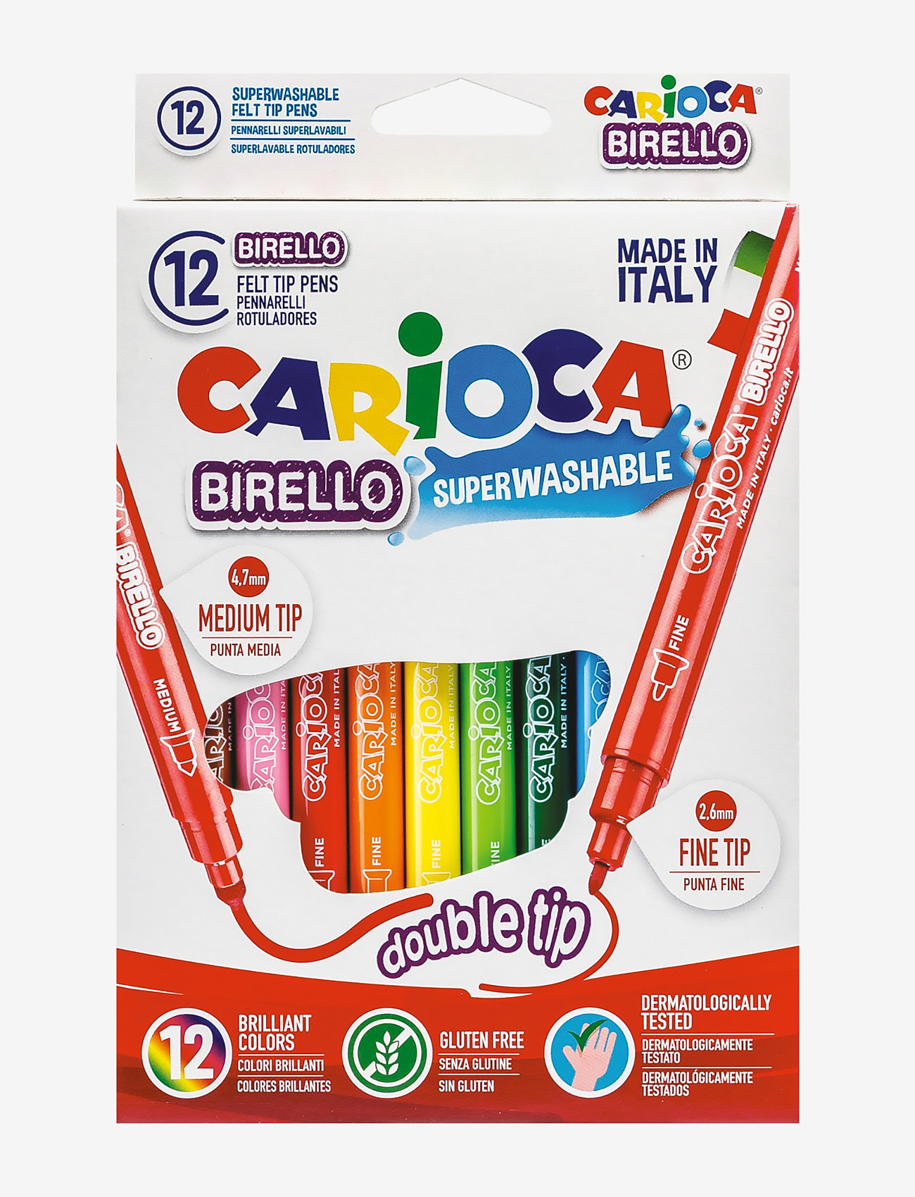 Carioca - CARIOCA DUBBLA FIBERPENNOR - lyijykynät - white - 0