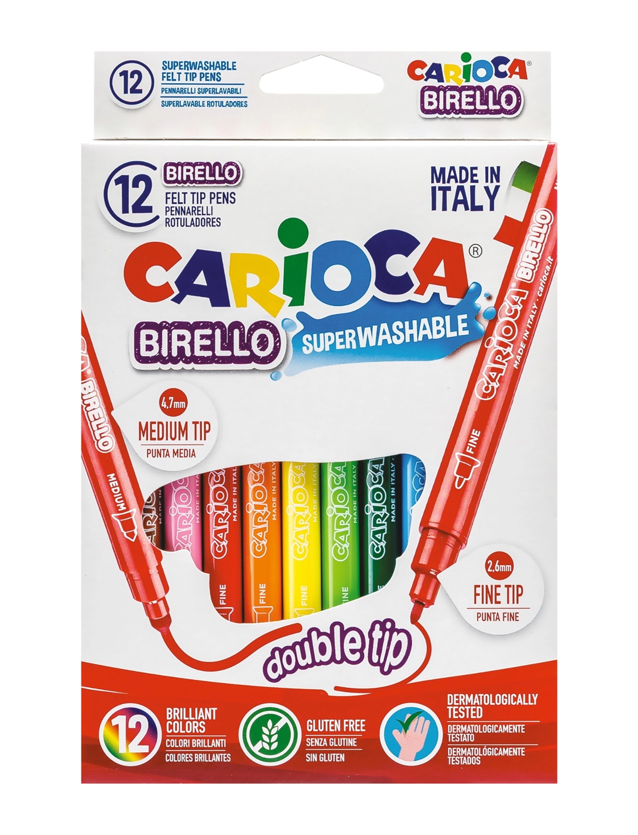 CARIOCA DUBBLA FIBERPENNOR - WHITE