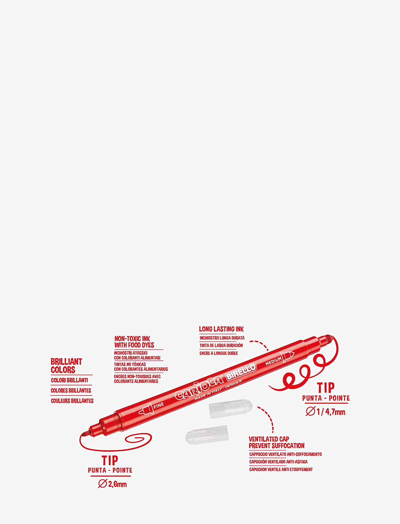 Carioca - CARIOCA DUBBLA FIBERPENNOR - lyijykynät - white - 1