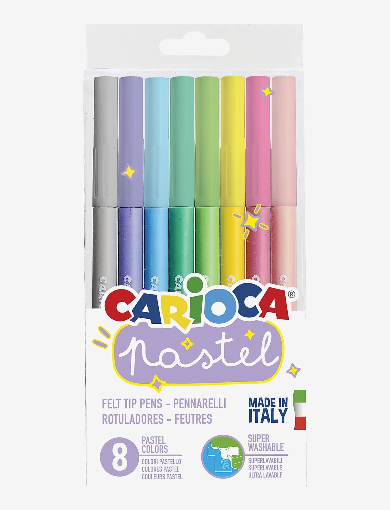 Carioca - CARIOCA FIBERPENNOR PASTELL 8ST - bleistifte - multi - 0