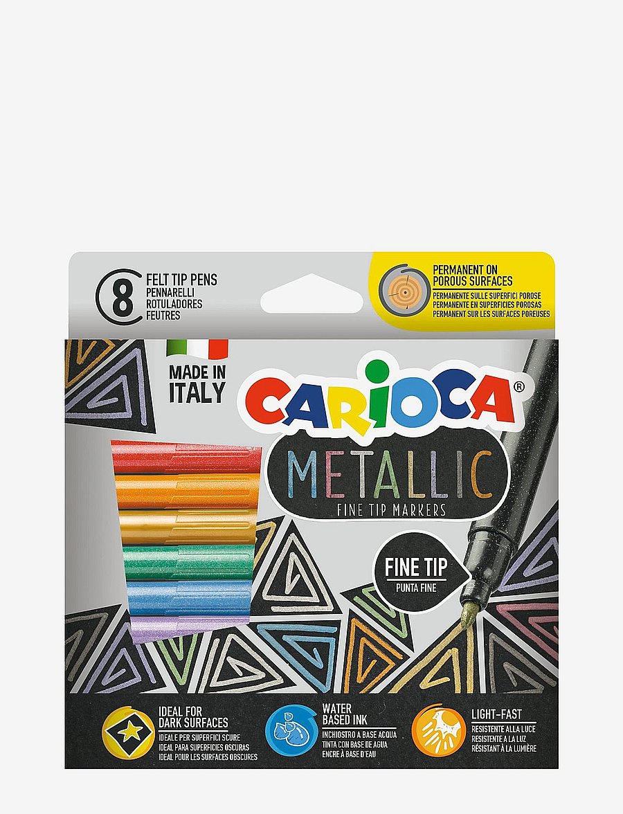 Carioca - CARIOCA METALLIC FINELINERS - blyanter - silver - 0