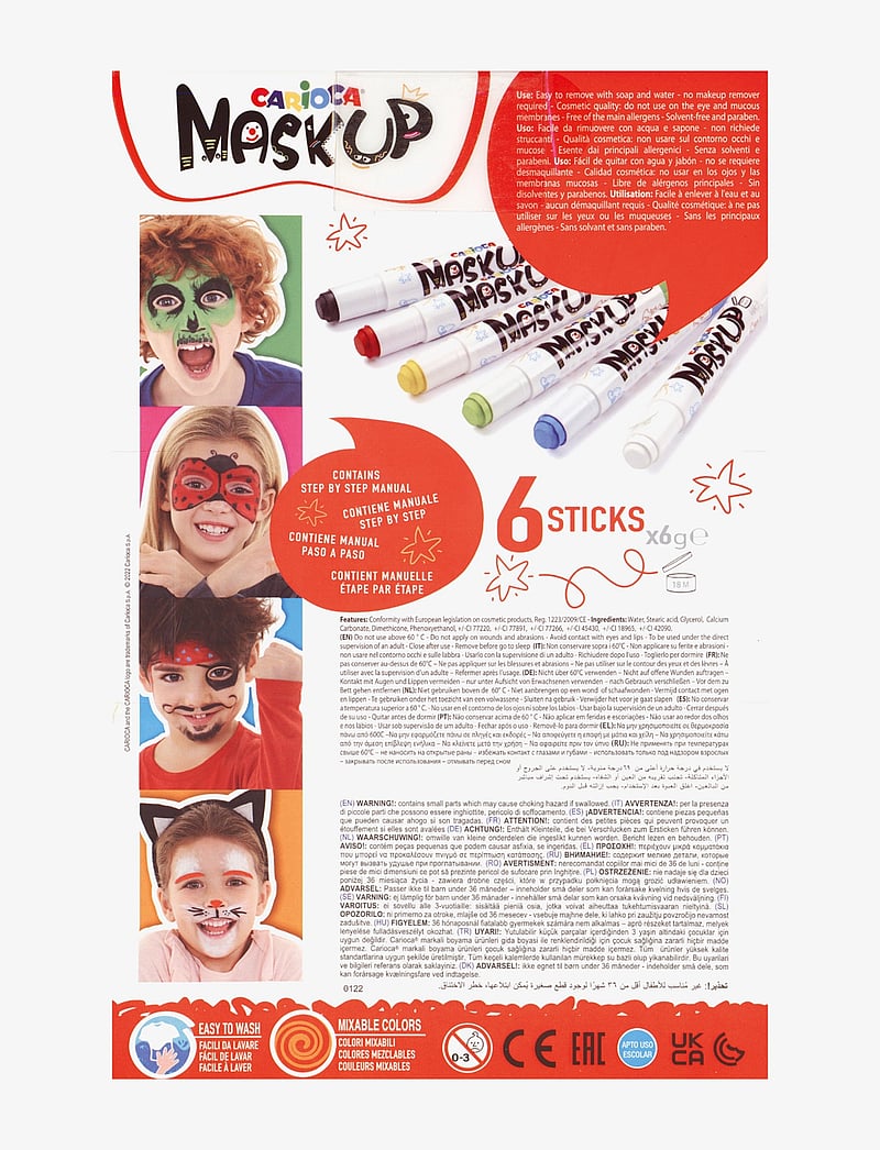 Carioca - CARIOCA MASK-UP CLASSIC 6-PACK - geschenke unter 30€ - white - 2