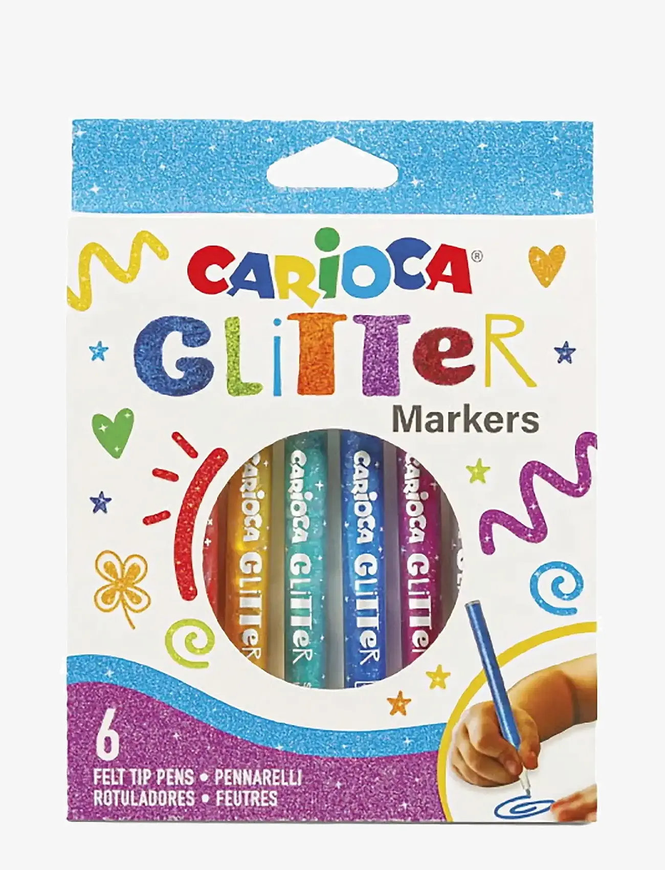 Carioca - CARIOCA GLITTERPENNOR 6 ST - blyanter - multi - 0