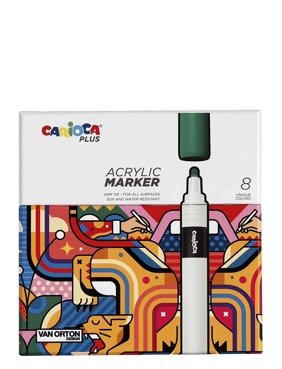 Carioca - CARIOCA PLUS AKRYLPENNOR 8-PACK - bleistifte - multi - 0
