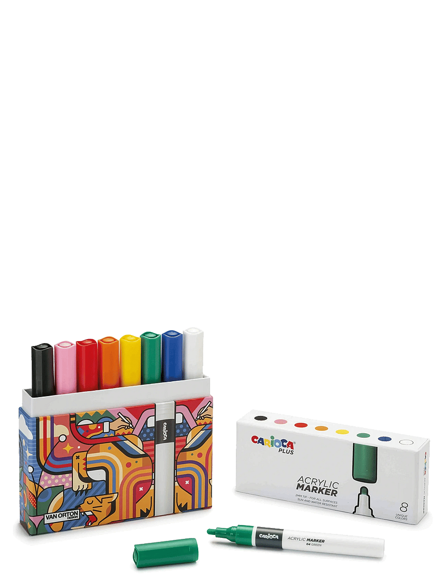 Carioca - CARIOCA PLUS AKRYLPENNOR 8-PACK - bleistifte - multi - 1