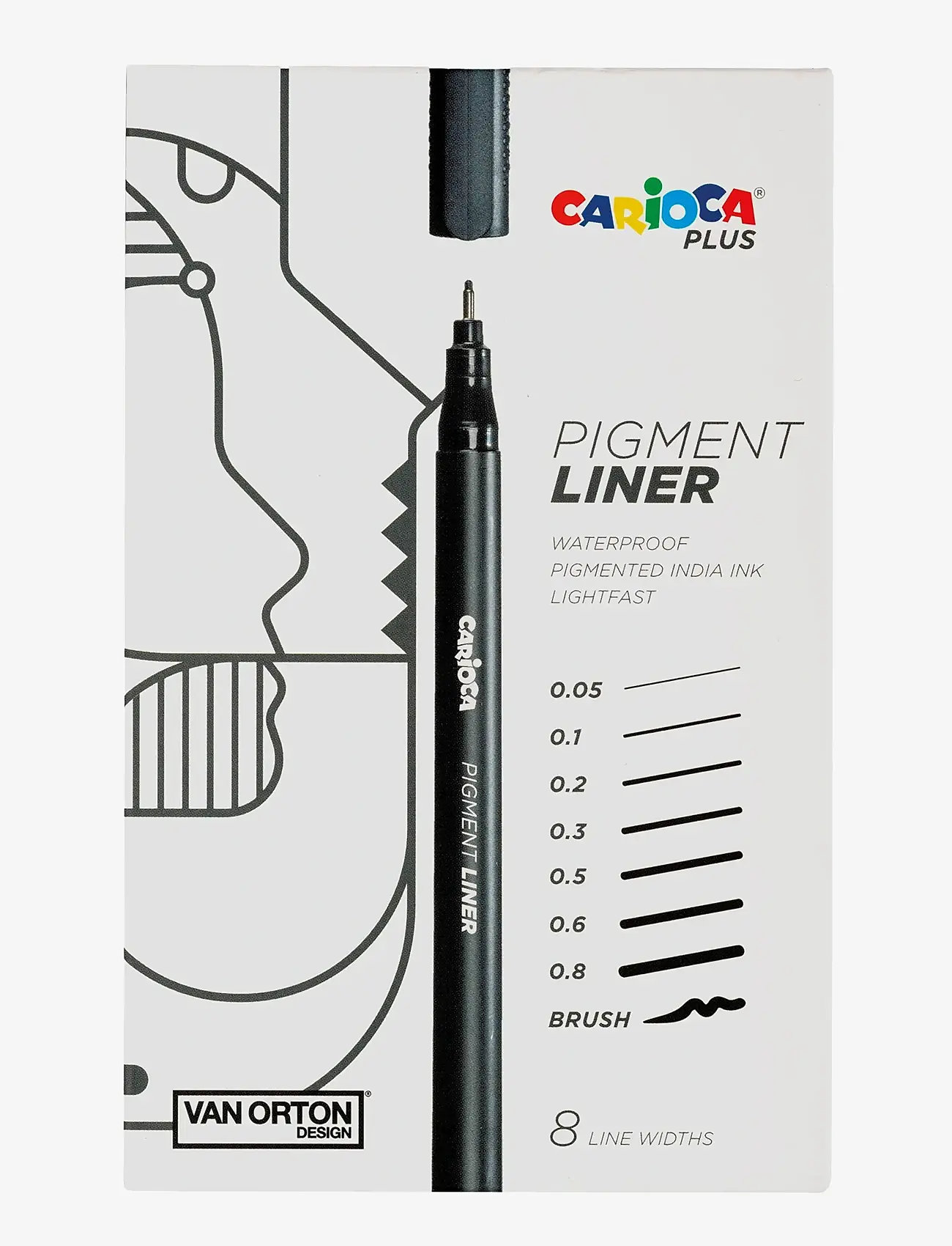 Carioca - CARIOCA PLUS PIGMENTLINER 8-PACK - pencils - multi - 0
