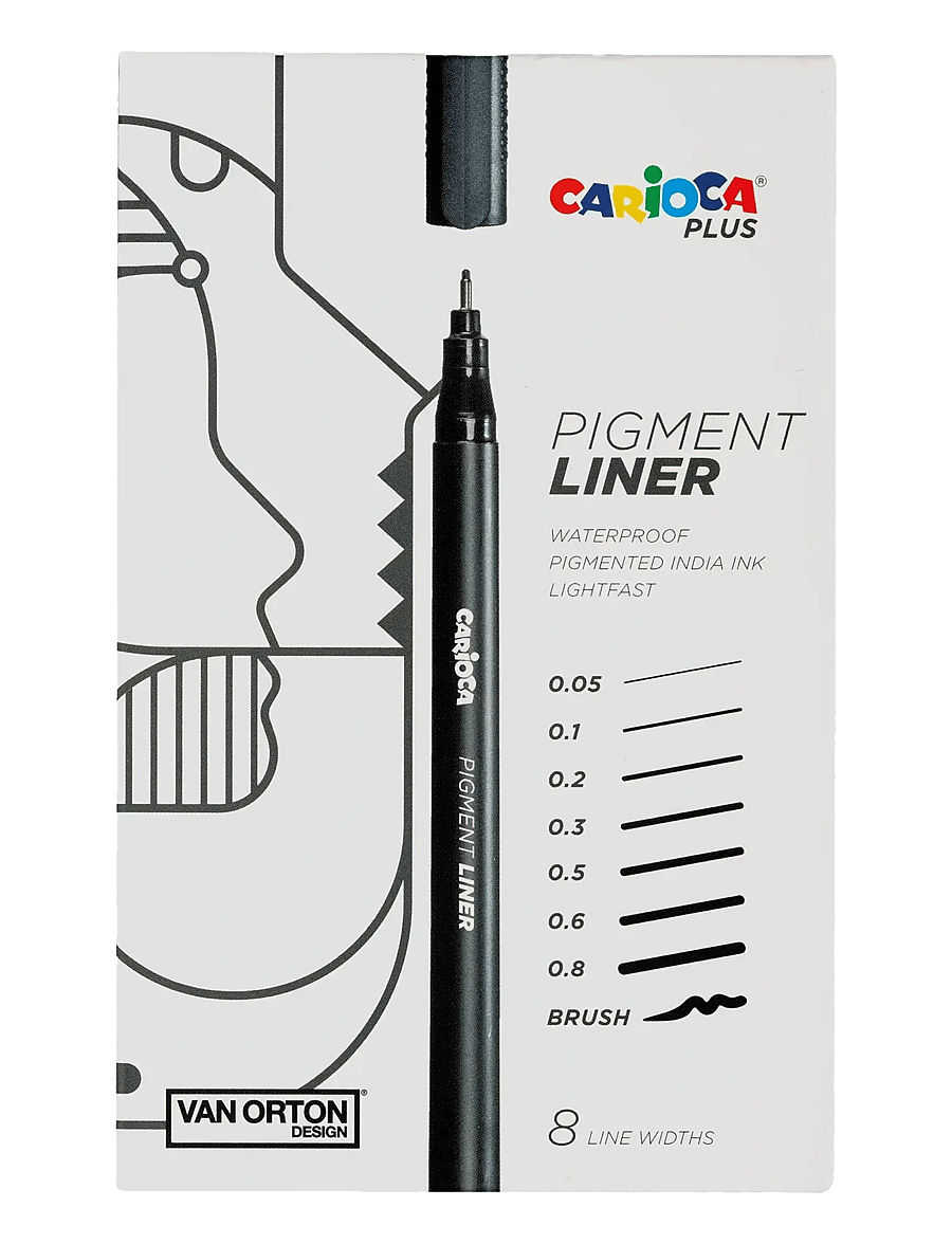 Carioca - CARIOCA PLUS PIGMENTLINER 8-PACK - bleistifte - multi - 0